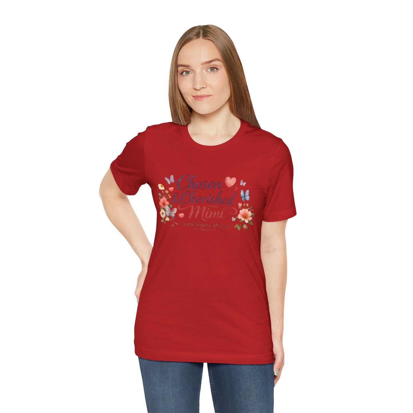 Chosen & Cherished Mimi Tee — Floral 'Loved Beyond Measure' Grandma Shirt
