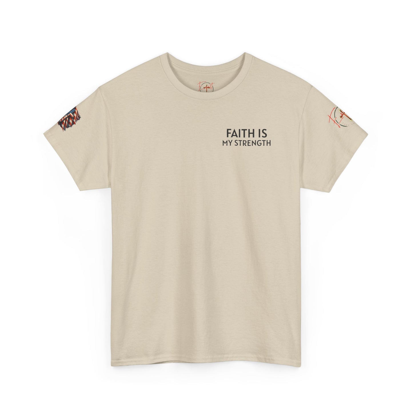 Christian Tee - Philippians 4:13 'Faith Is My Strength' (Copy)