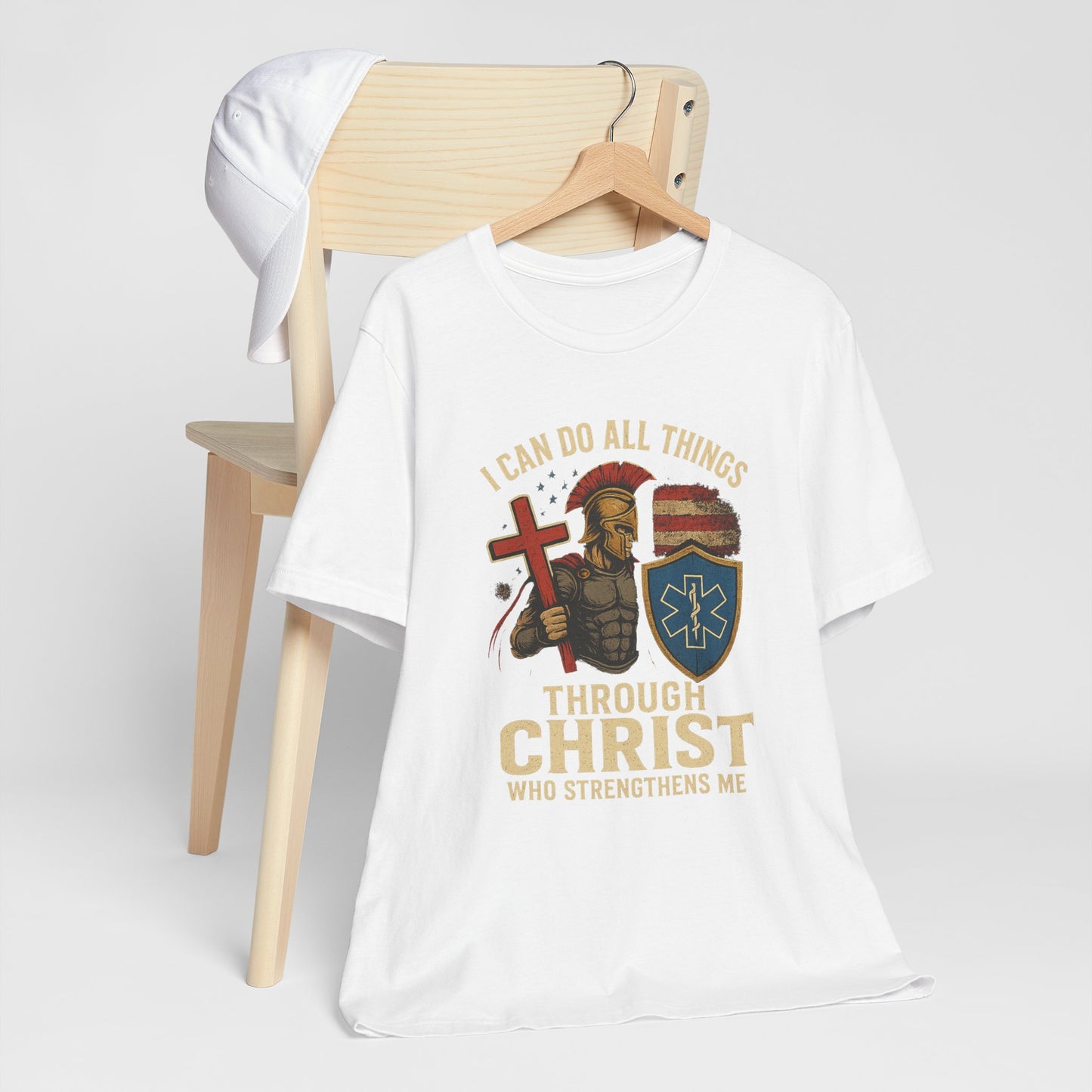 Medical Personnel Tee — "I Can Do All Things Through Christ"