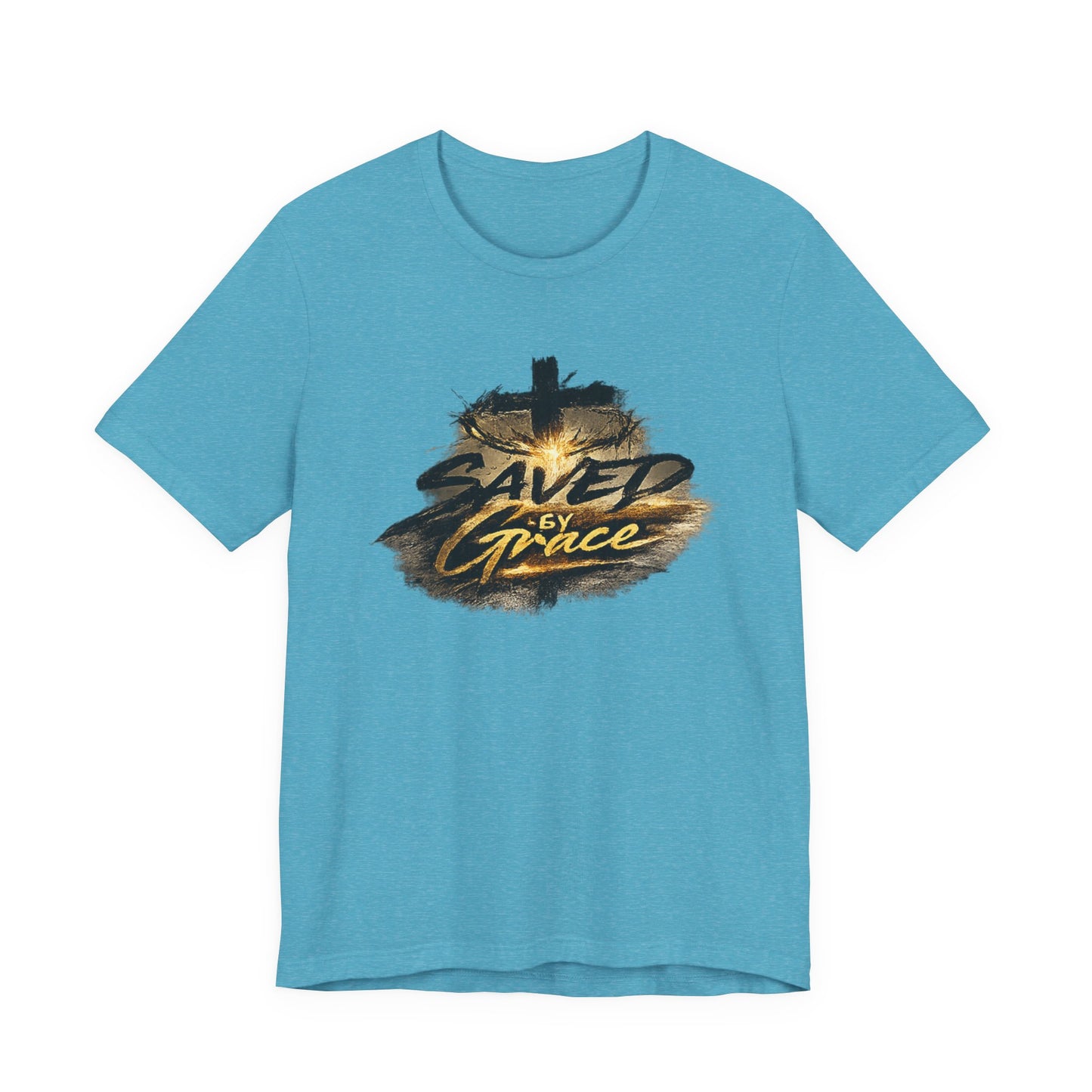 Saved By Grace T‑Shirt — Christian Cross Faith Tee