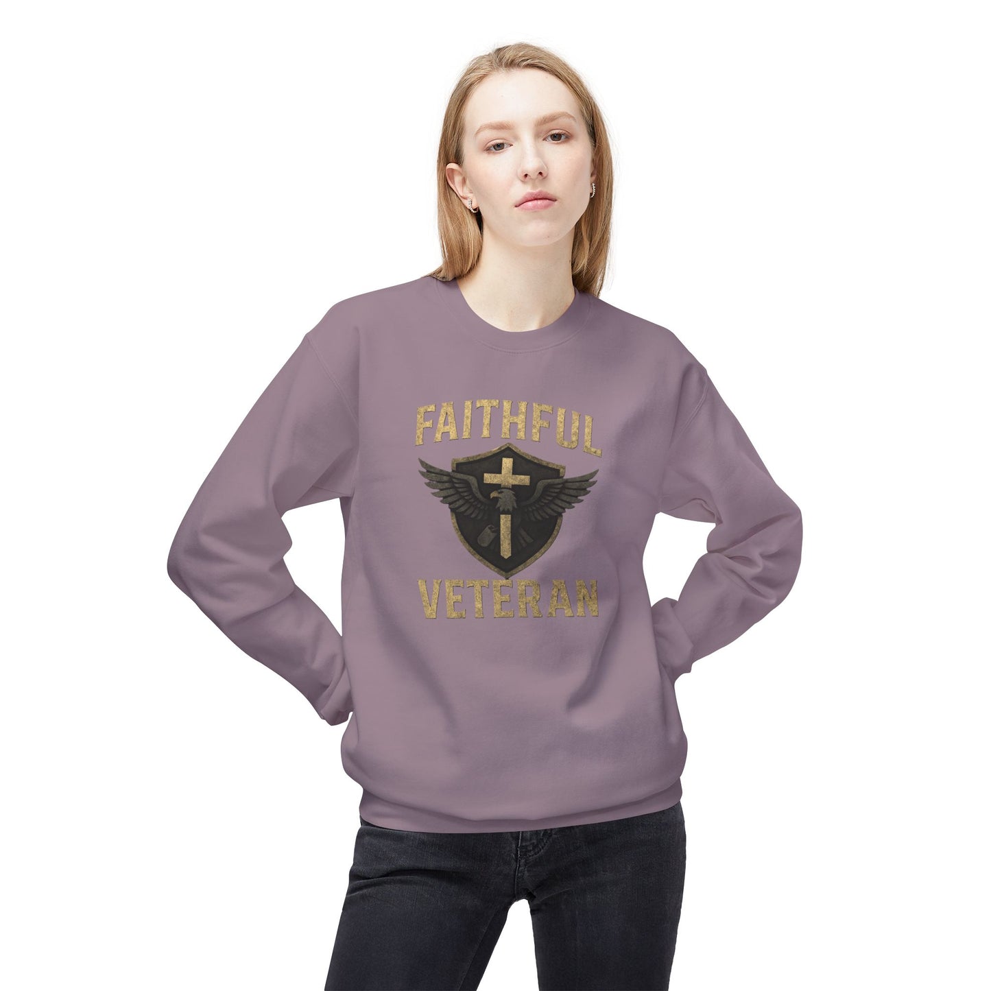 Faithful Veteran Crewneck Sweatshirt Design