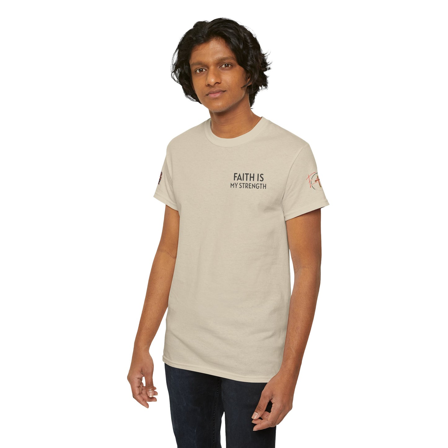 Christian Tee - Philippians 4:13 'Faith Is My Strength' (Copy)