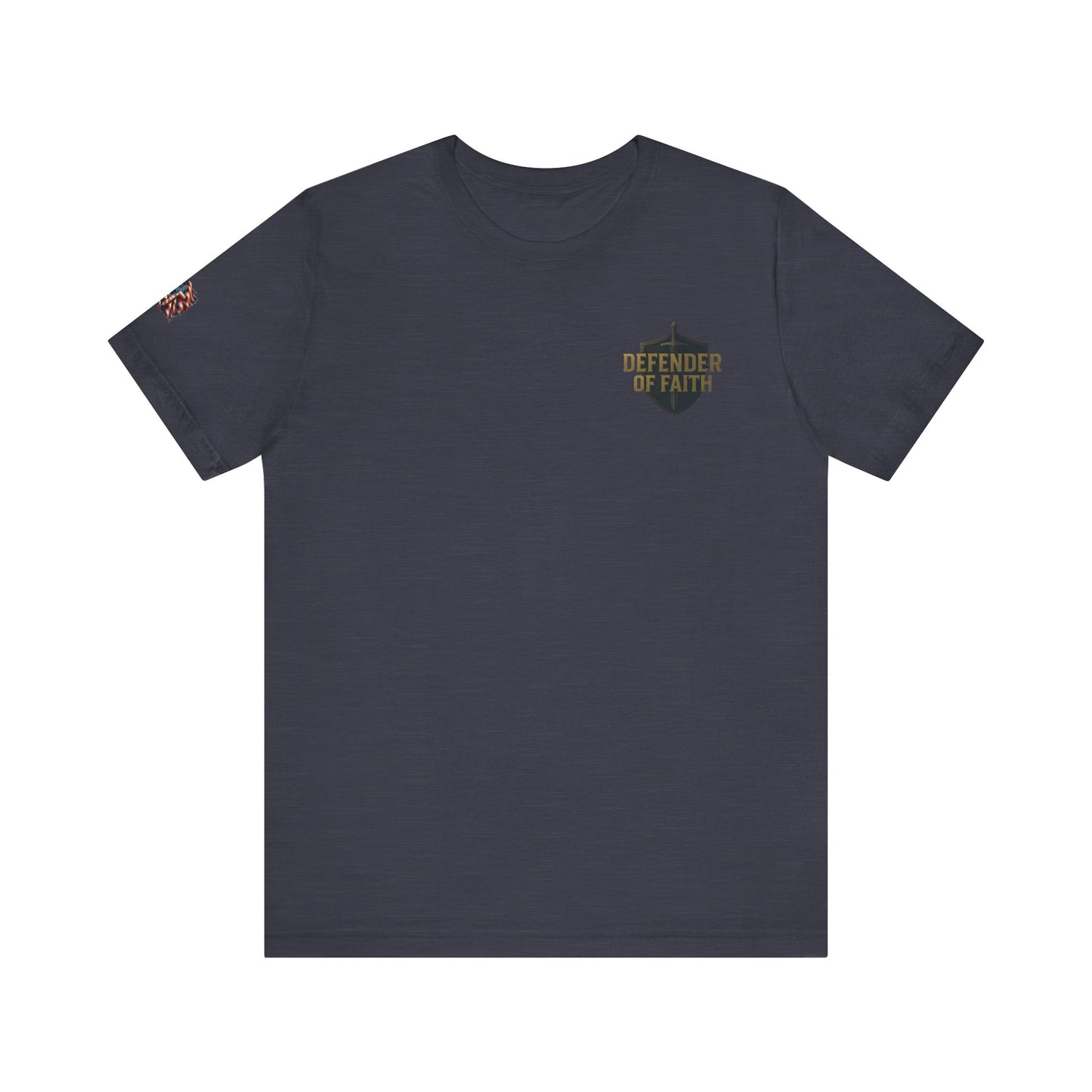 Psalm 144:1 'Defender of Faith' T-Shirt — Christian Scripture Tee