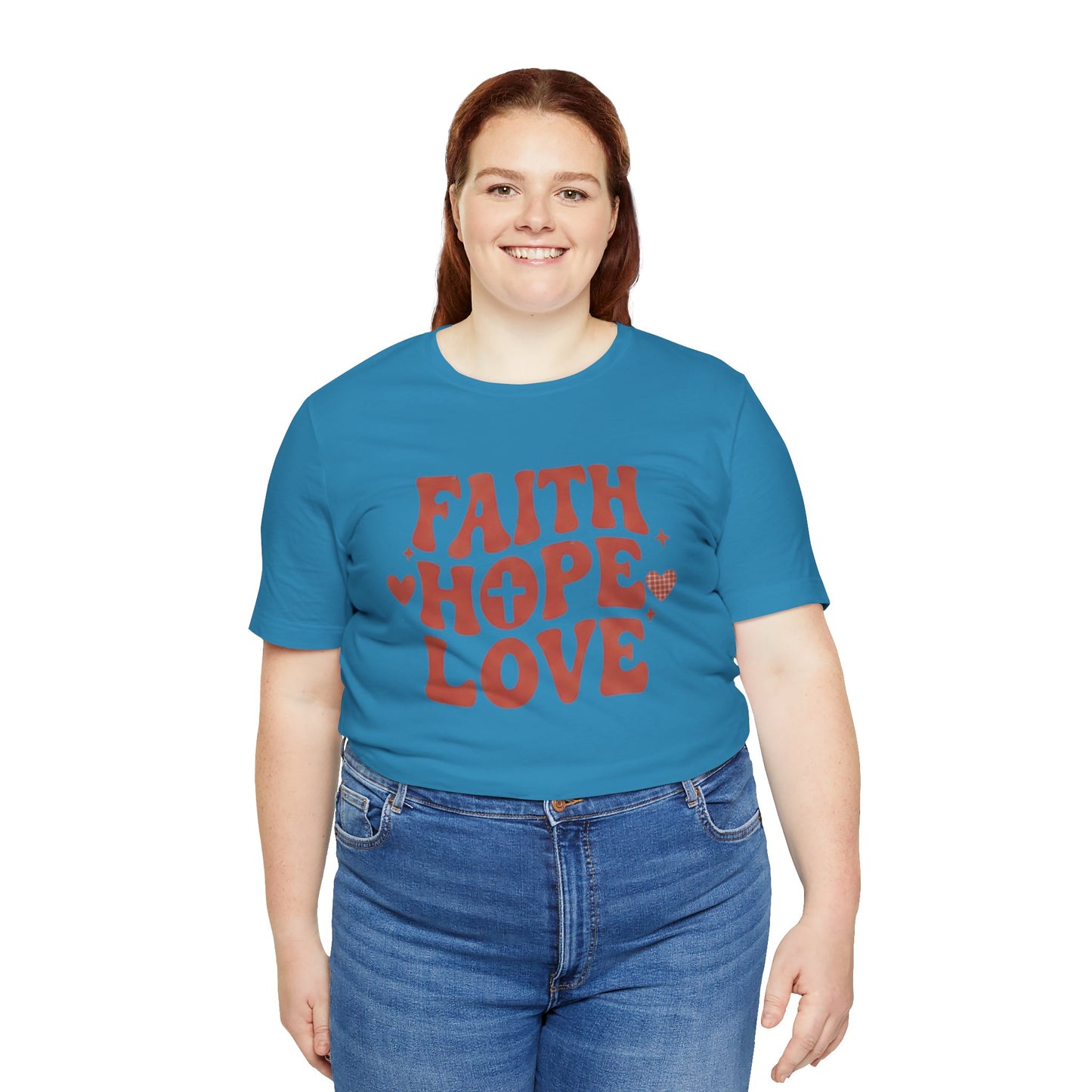 Faith Hope Love T-Shirt — Christian Inspirational Tee