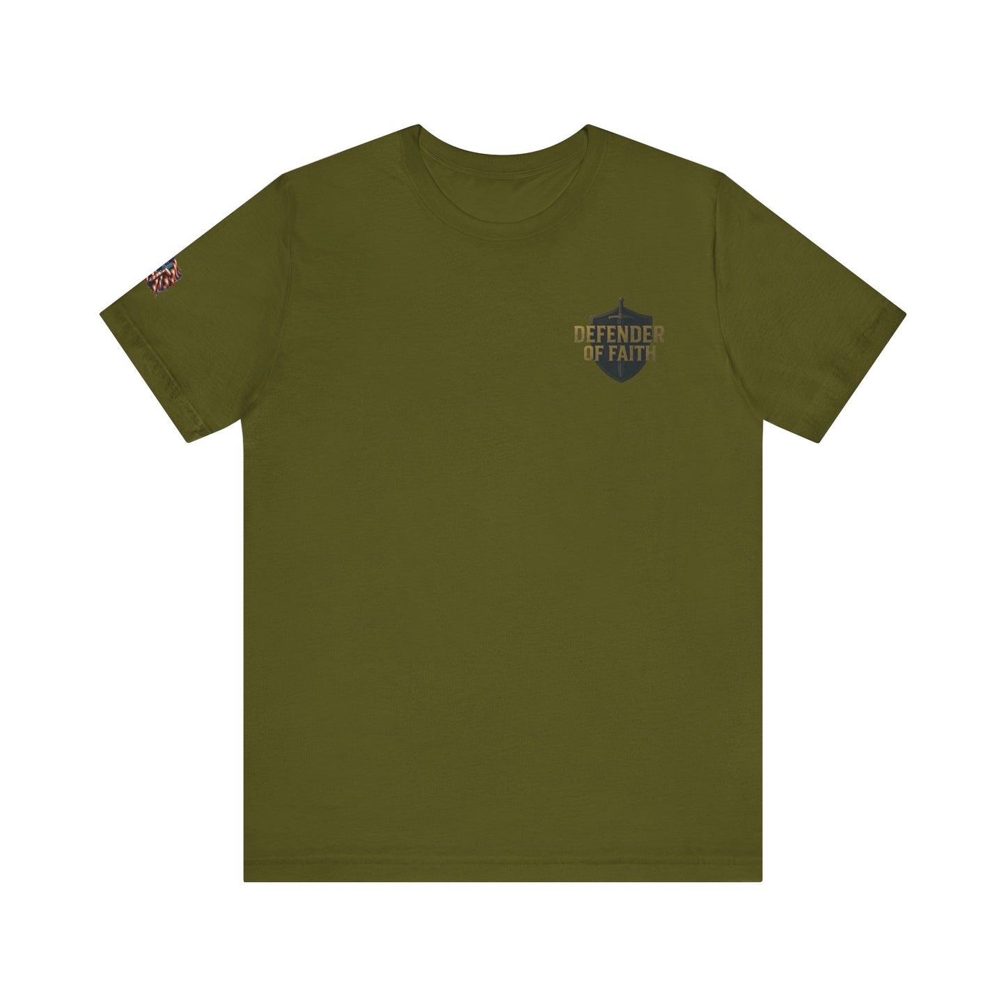 Psalm 144:1 'Defender of Faith' T-Shirt — Christian Scripture Tee