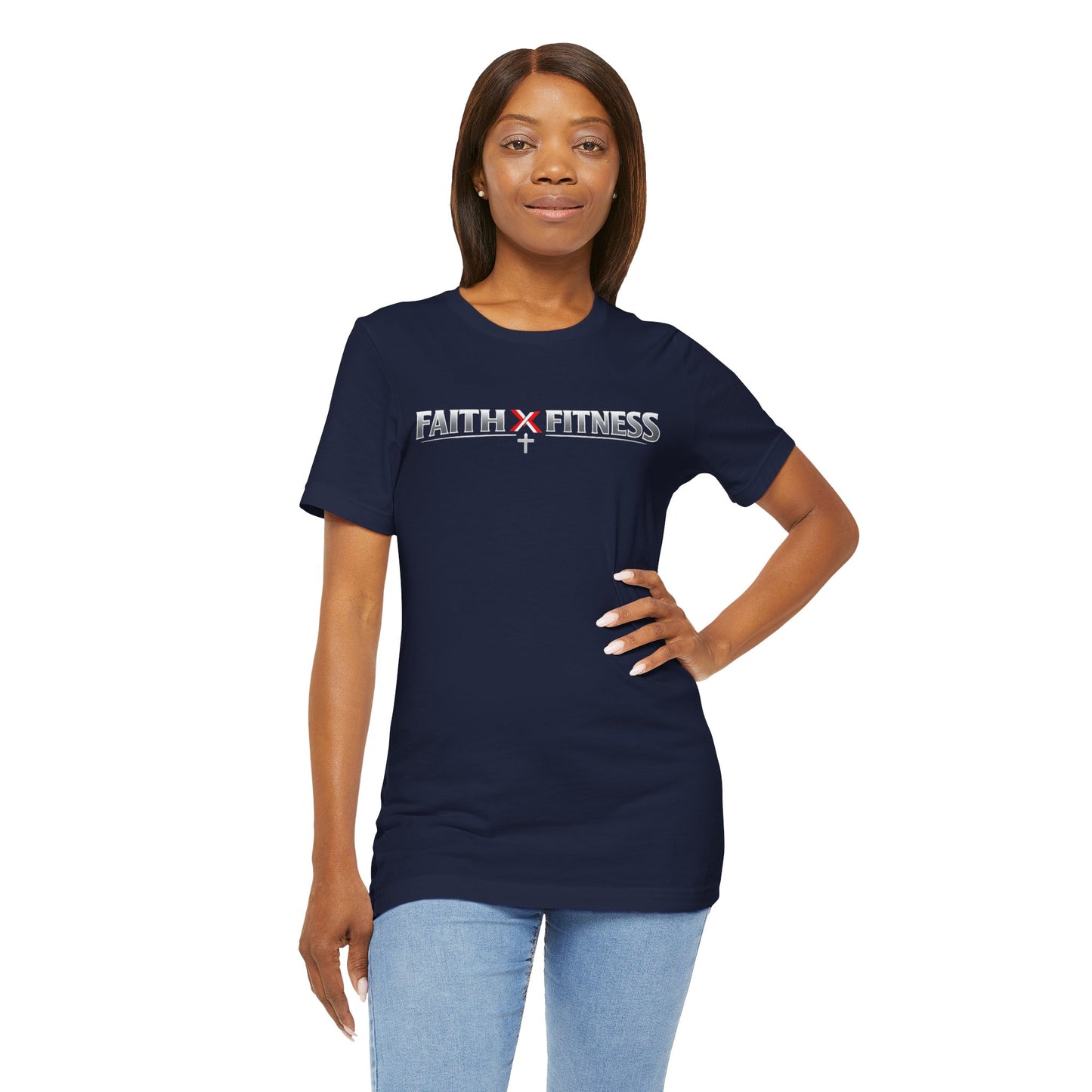 Faith x Fitness T-Shirt — Inspirational Workout Tee