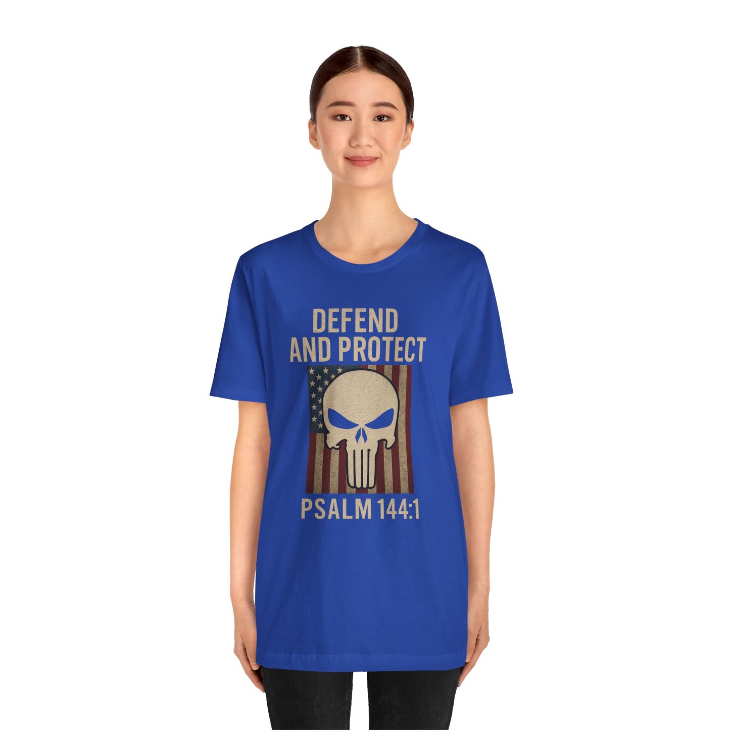 Defend and Protect Bible Verse Psalm 144:1 T-Shirt
