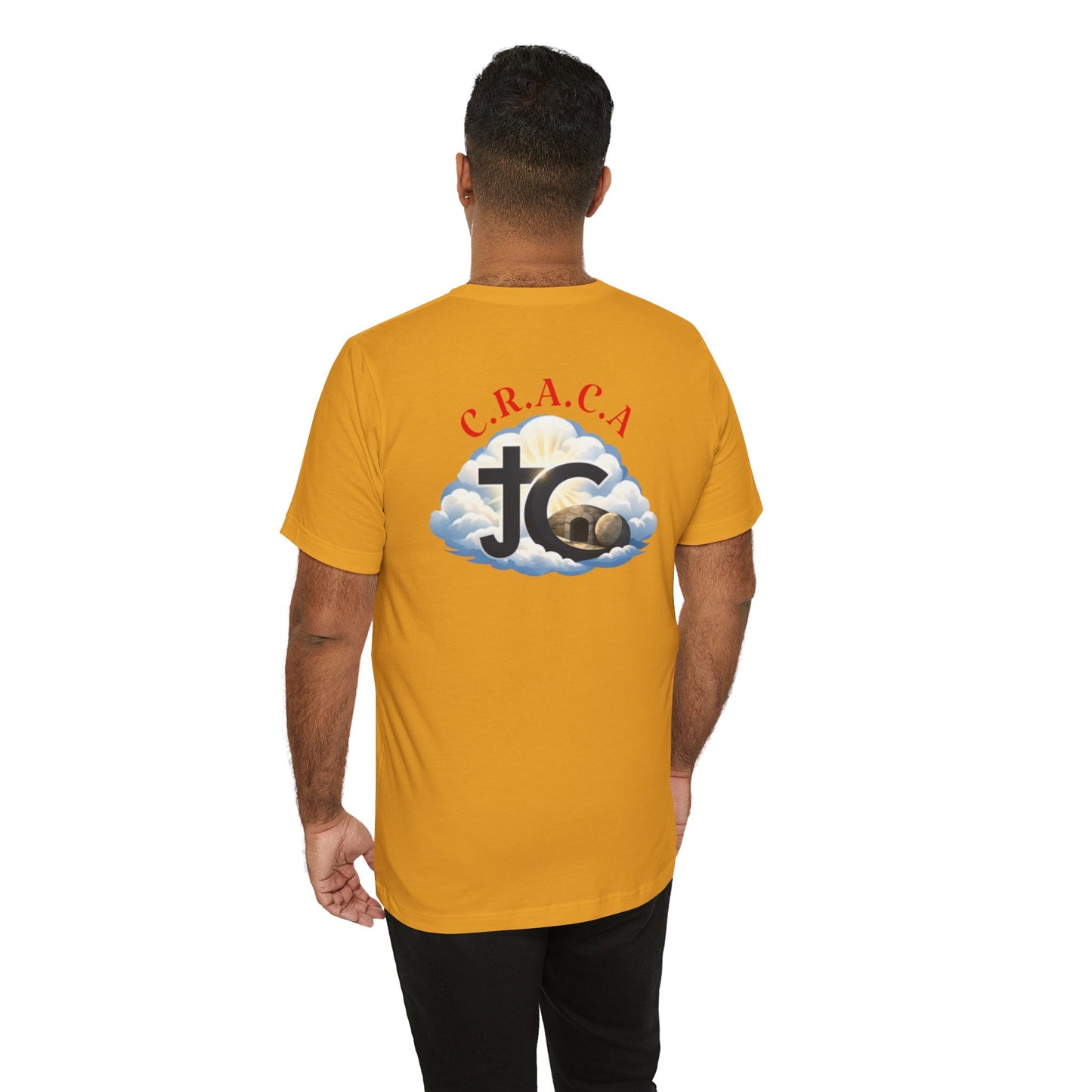 Christian JC Cross Tee — CRACA (Crucified.Risen.And.Coming.Again) Graphic T‑Shirt