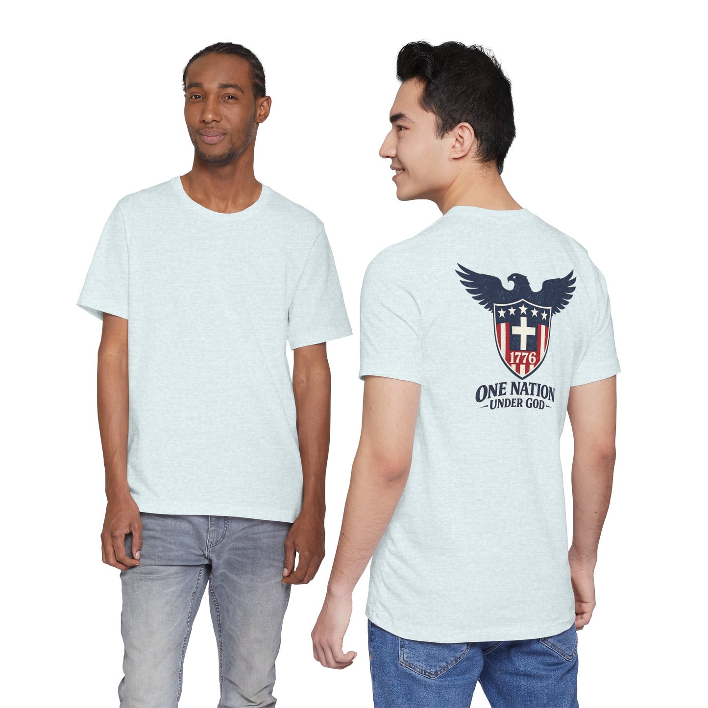 Patriotic Eagle 1776 T-Shirt — One Nation Under God Tee