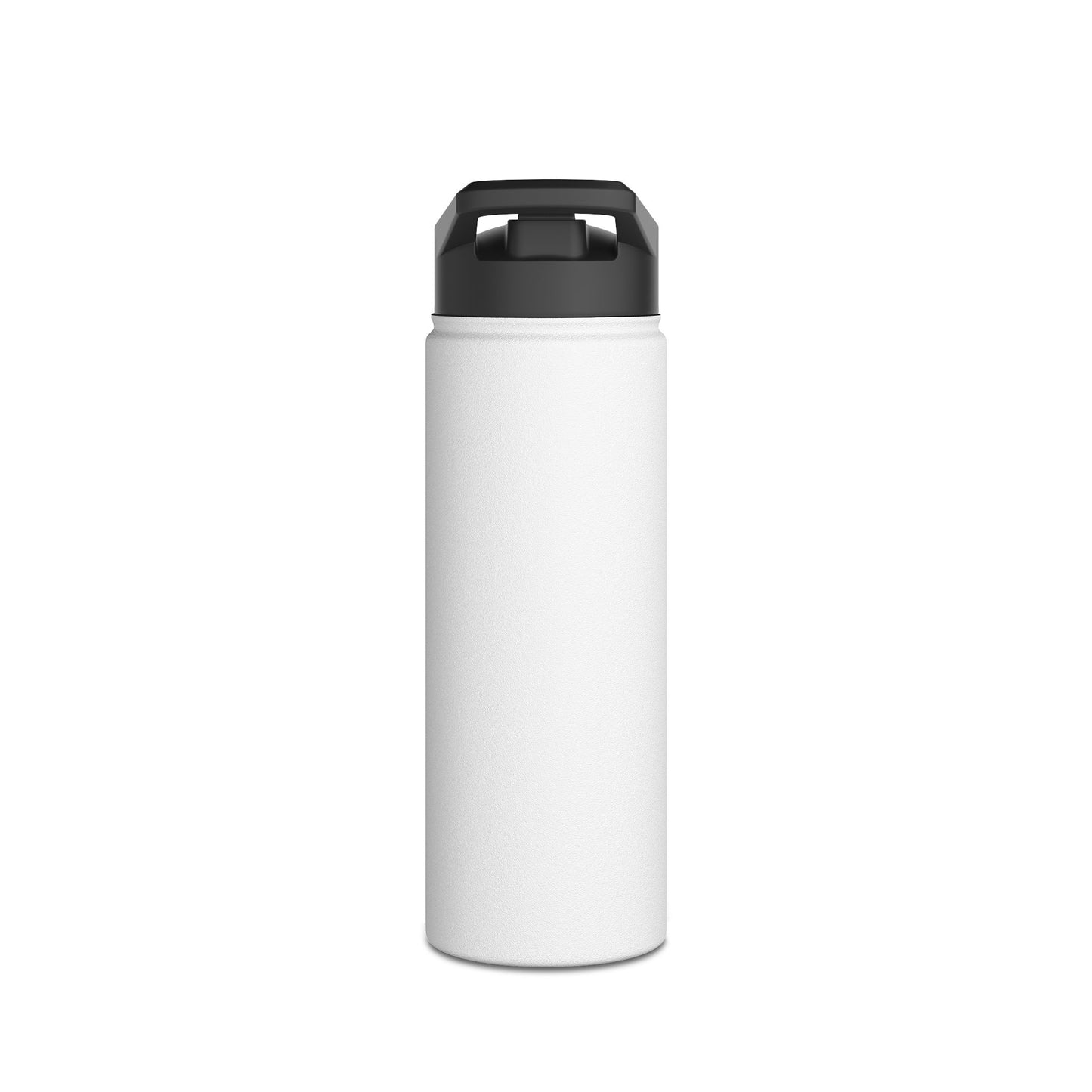 Faith Over Fear Stainless Steel Water Bottle – Inspirational Floral Design