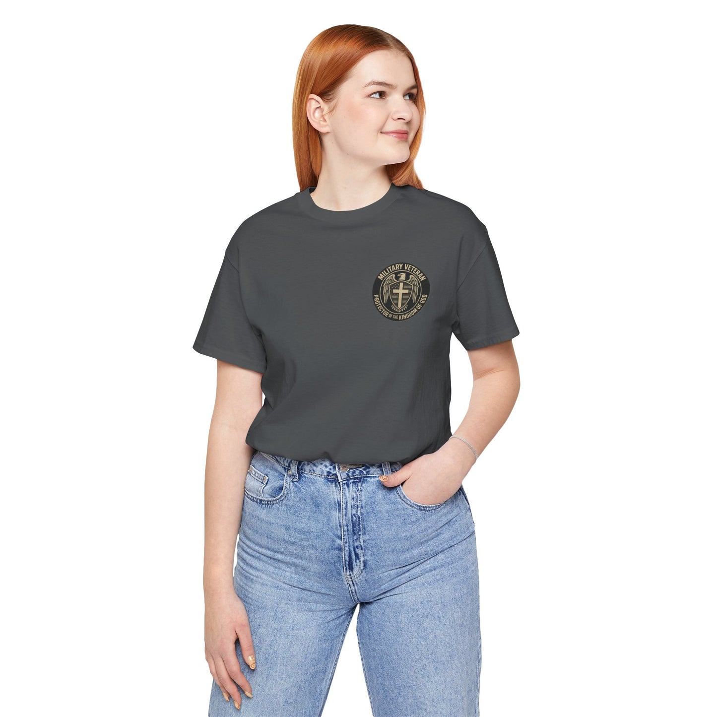 Veteran Protector Tee — "Military Veteran Protector of the Kingdom of God"