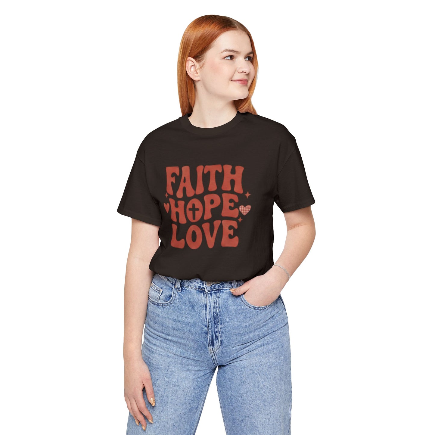 Faith Hope Love T-Shirt — Christian Inspirational Tee