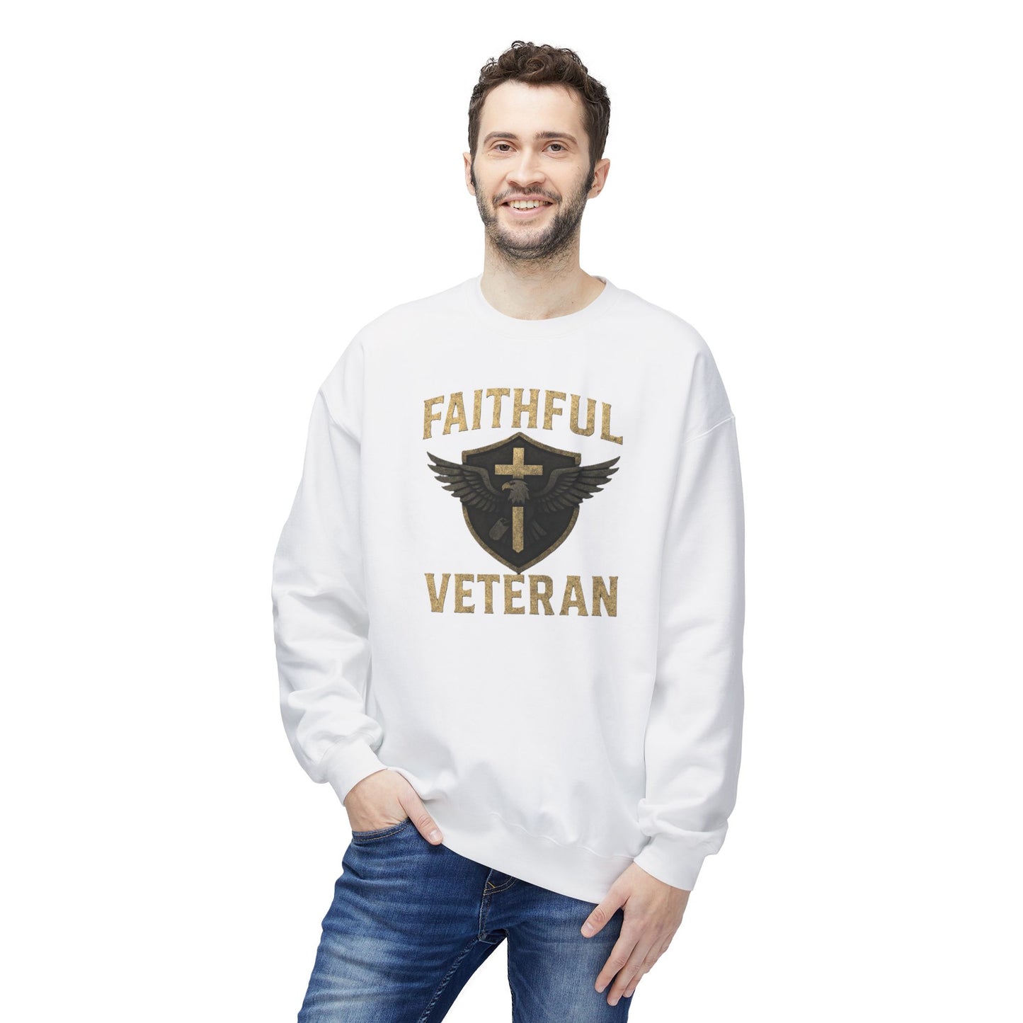 Faithful Veteran Crewneck Sweatshirt Design