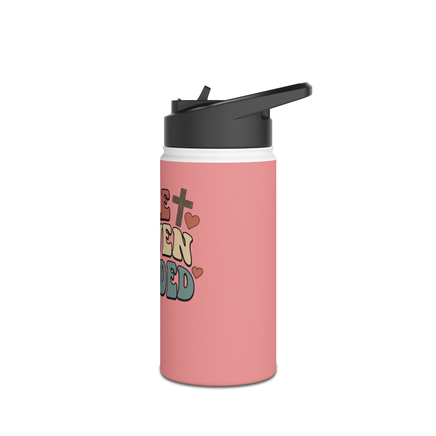 Make Heaven Crowded Stainless Steel Water Bottle — Retro Pink Inspirational Bottle