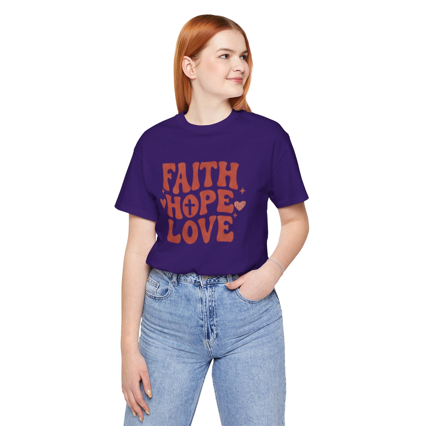 Faith Hope Love T-Shirt — Christian Inspirational Tee