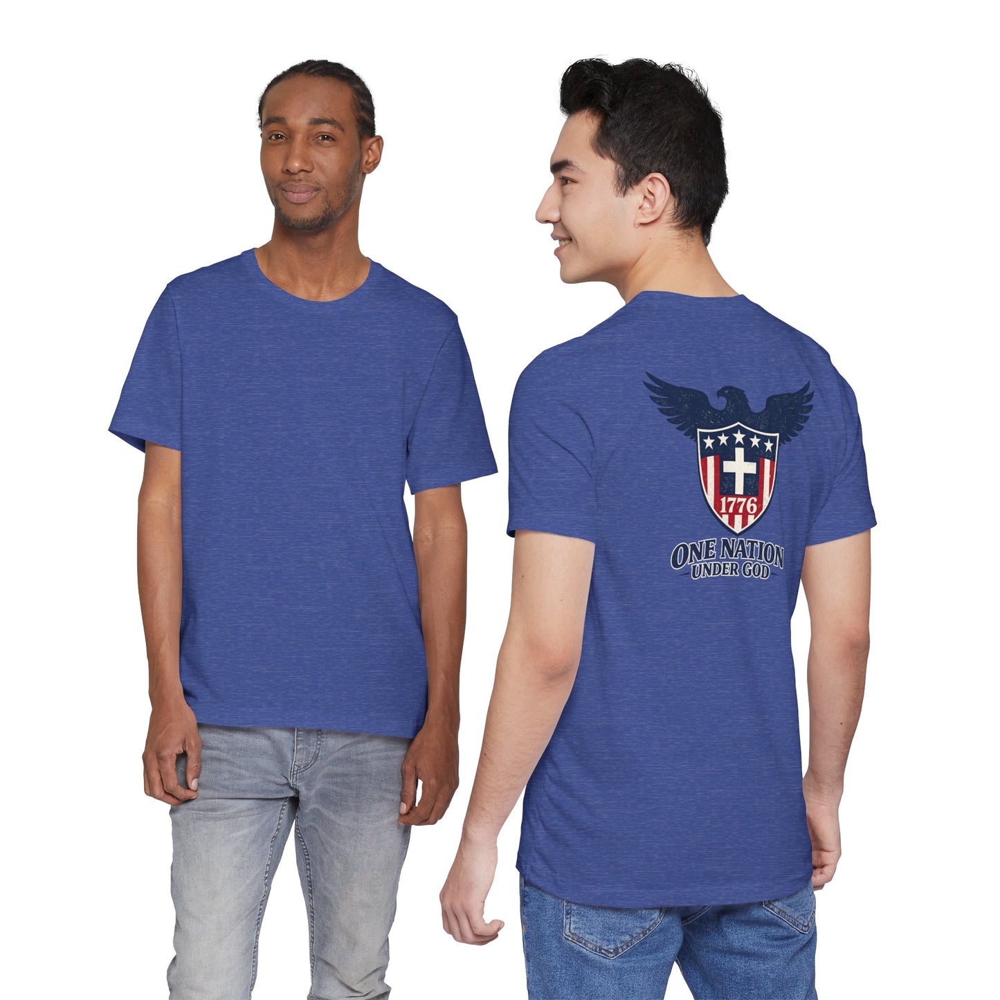 Patriotic Eagle 1776 T-Shirt — One Nation Under God Tee