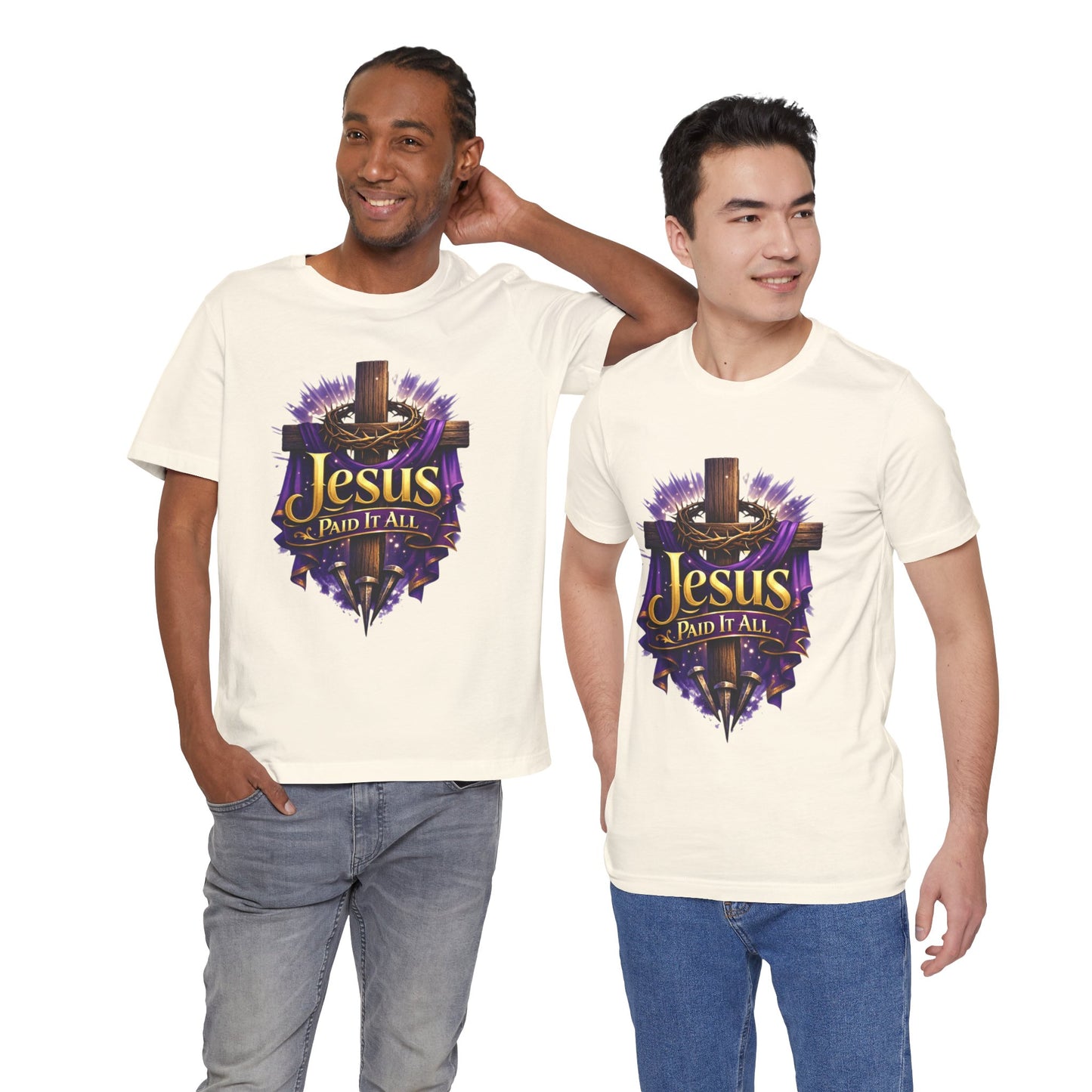 Jesus Paid It All Christian Cross Tee