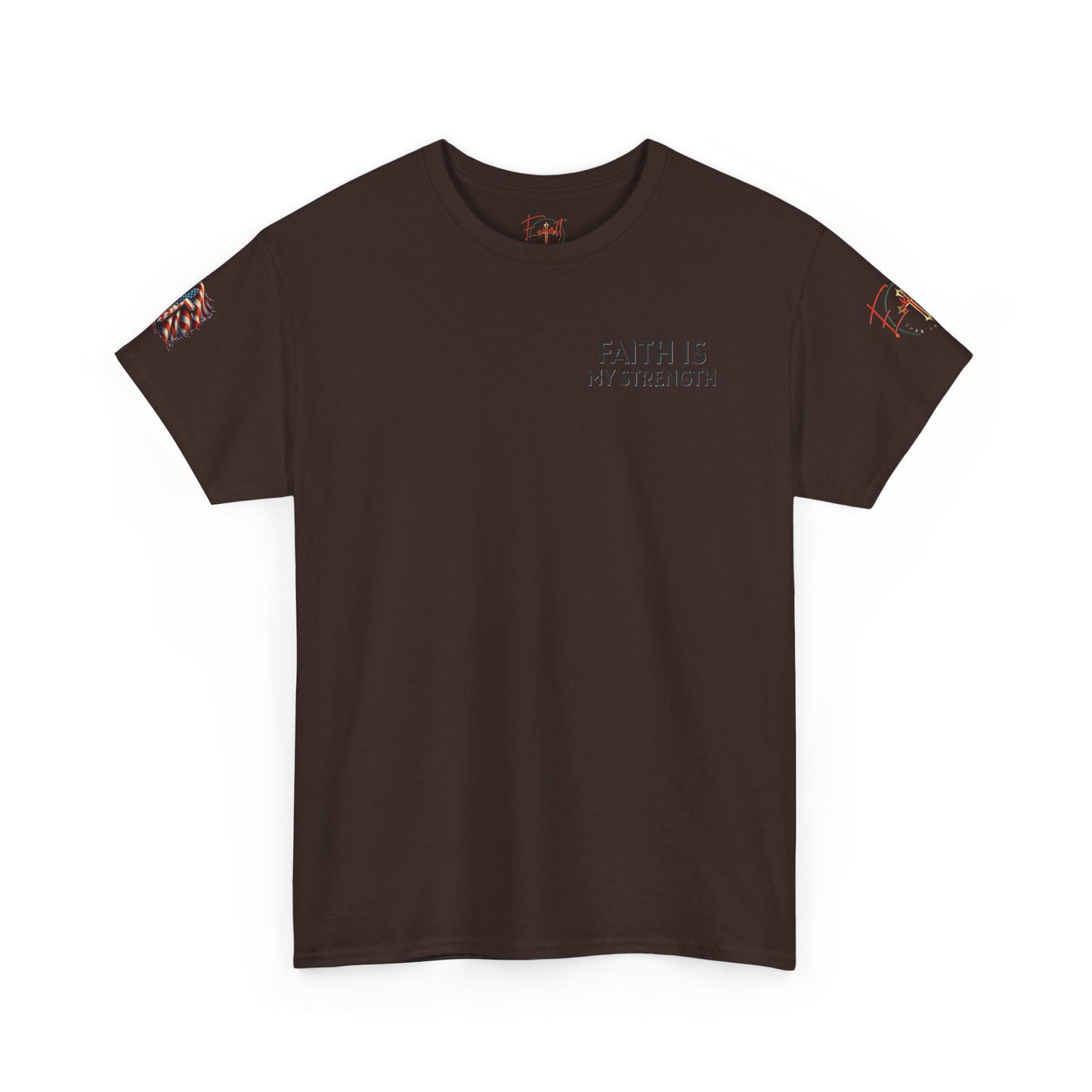Christian Tee - Philippians 4:13 'Faith Is My Strength' (Copy)