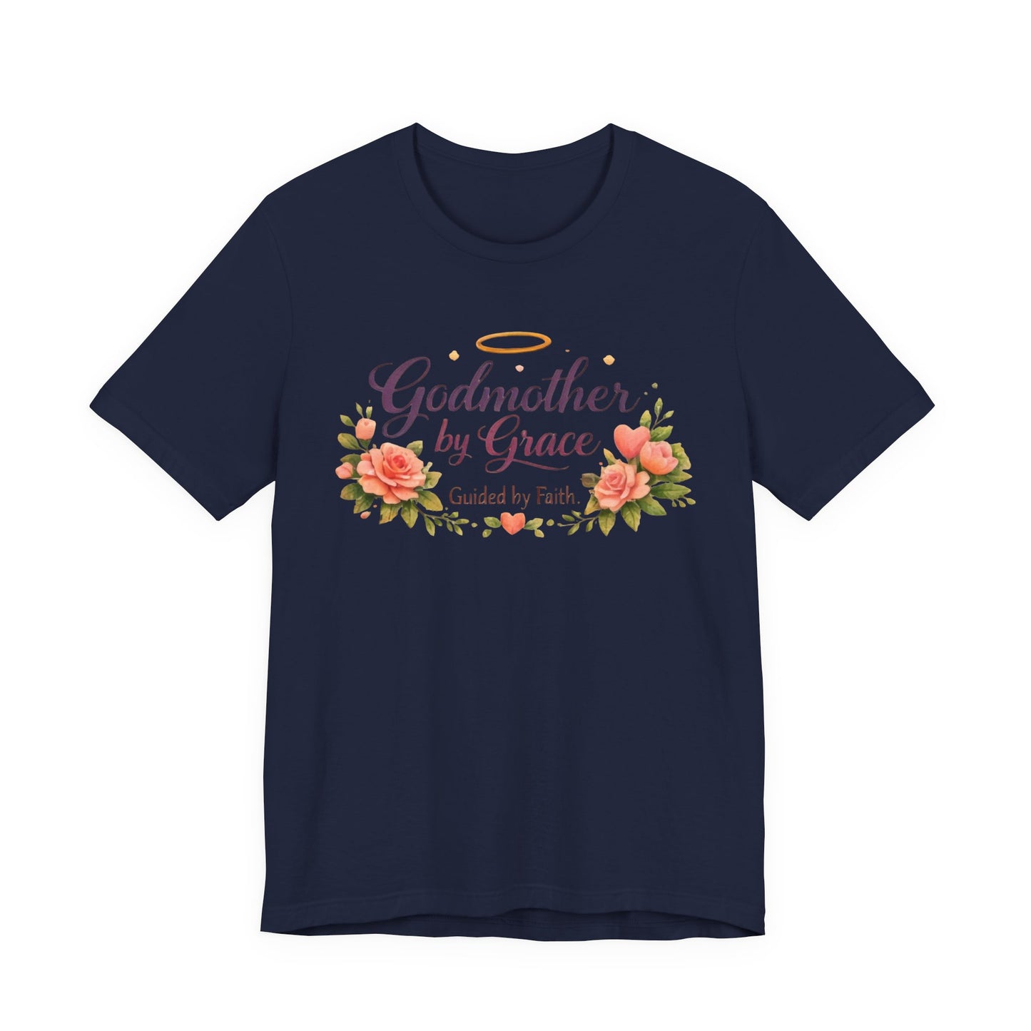 Godmother by Grace Floral Tee — 'Guided by Faith' Godmother T-Shirt