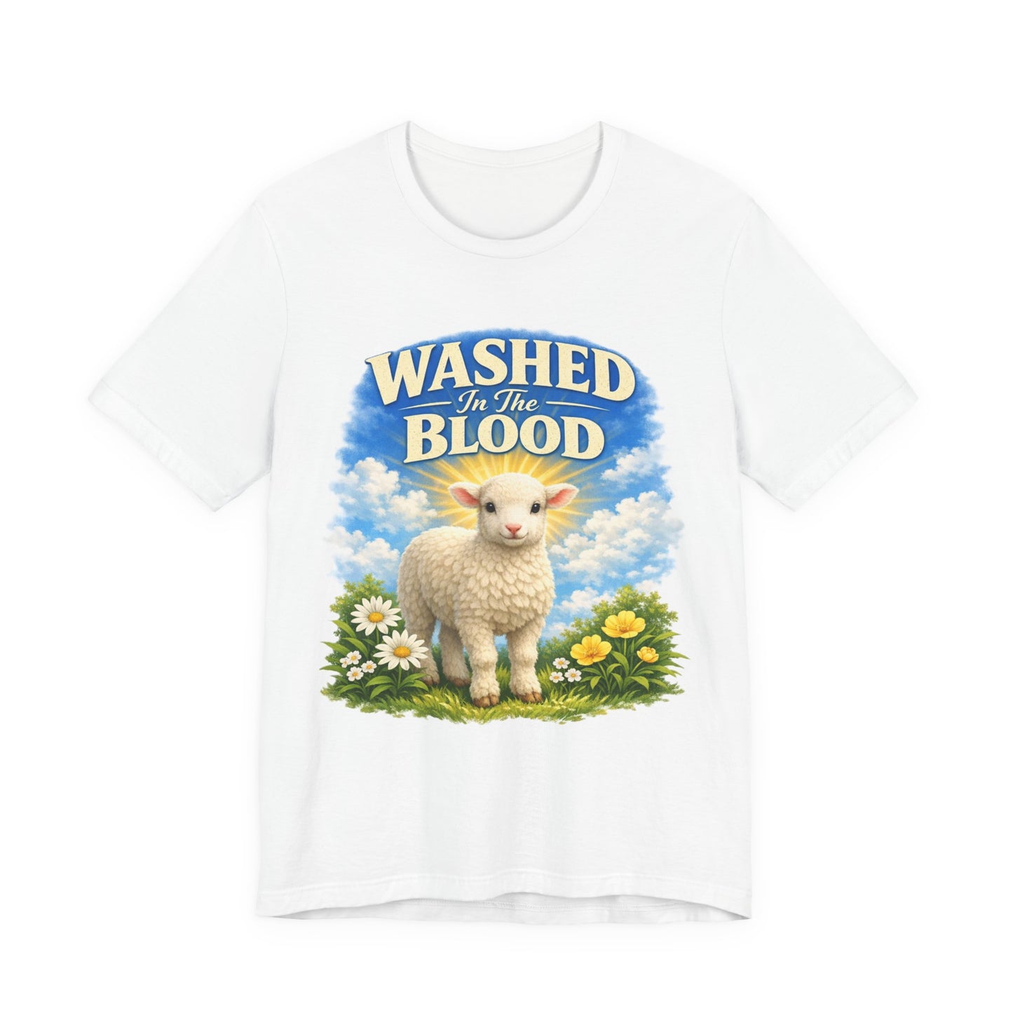 Washed in the Blood Lamb T-Shirt — Christian Easter Religious Tee