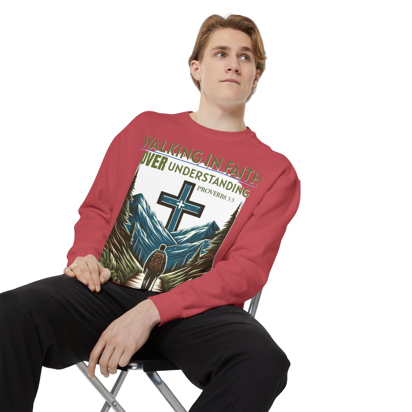 Faithful Unisex Sweatshirt - Bible Verse Proverbs 3:5