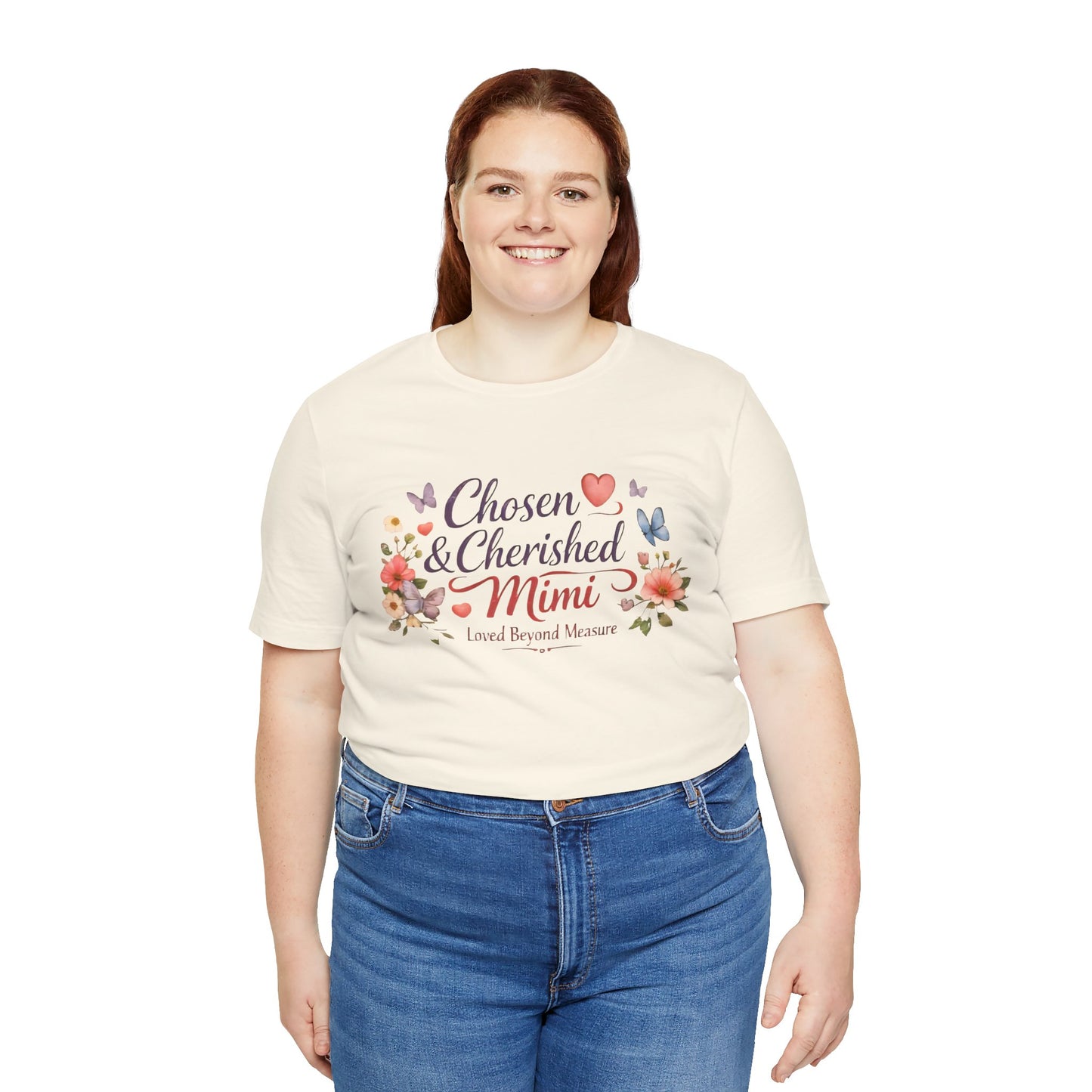 Chosen & Cherished Mimi Tee — Floral 'Loved Beyond Measure' Grandma Shirt