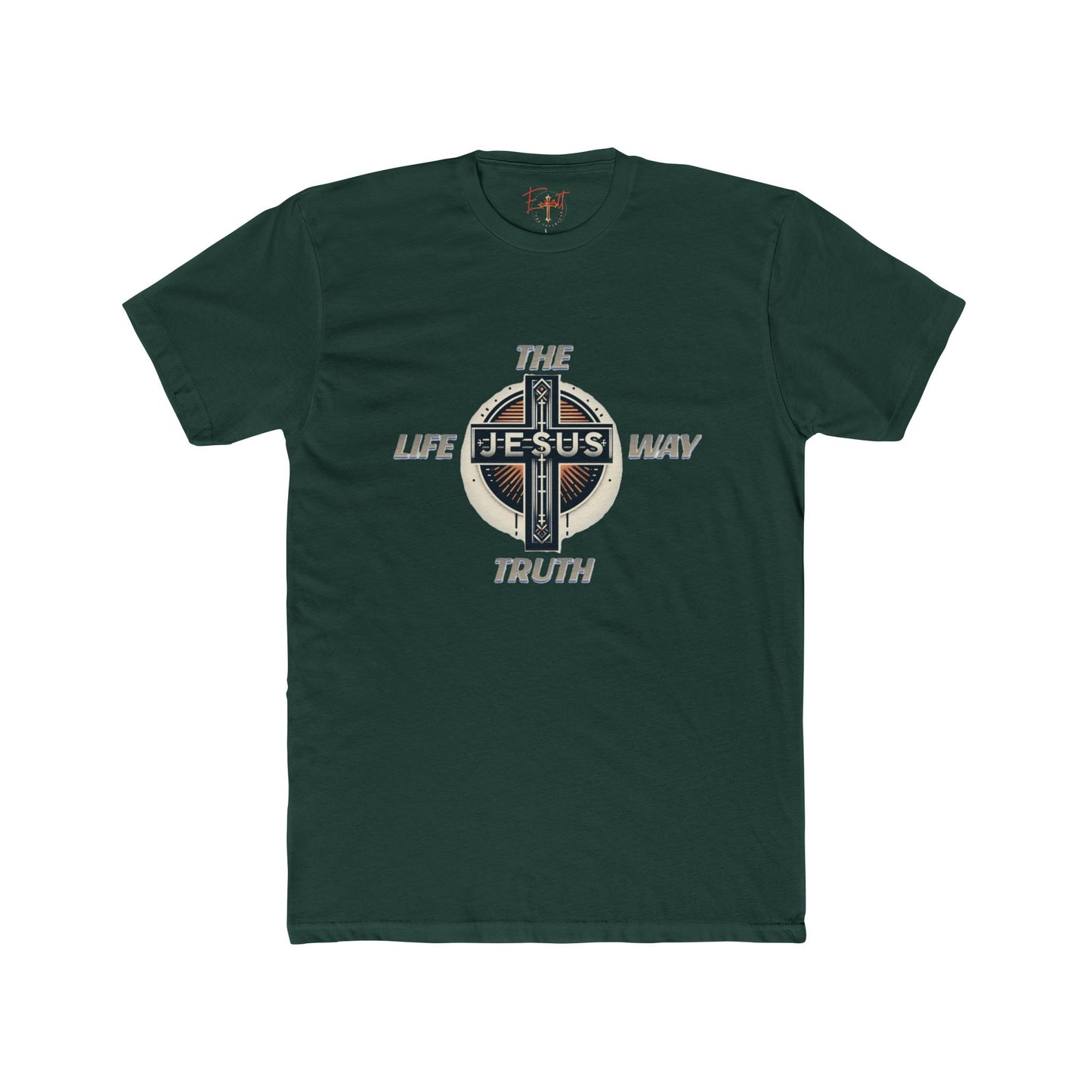 Unisex Cotton Crew Tee "THE WAY TRUTH LIFE"