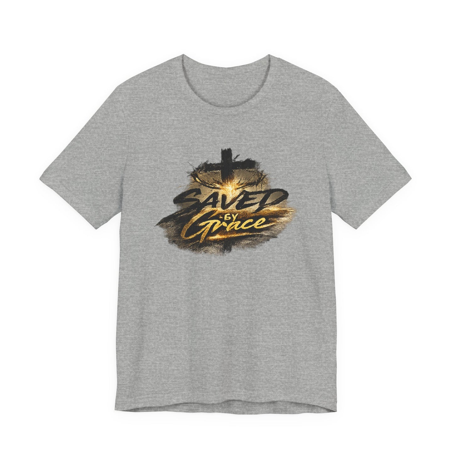Saved By Grace T‑Shirt — Christian Cross Faith Tee