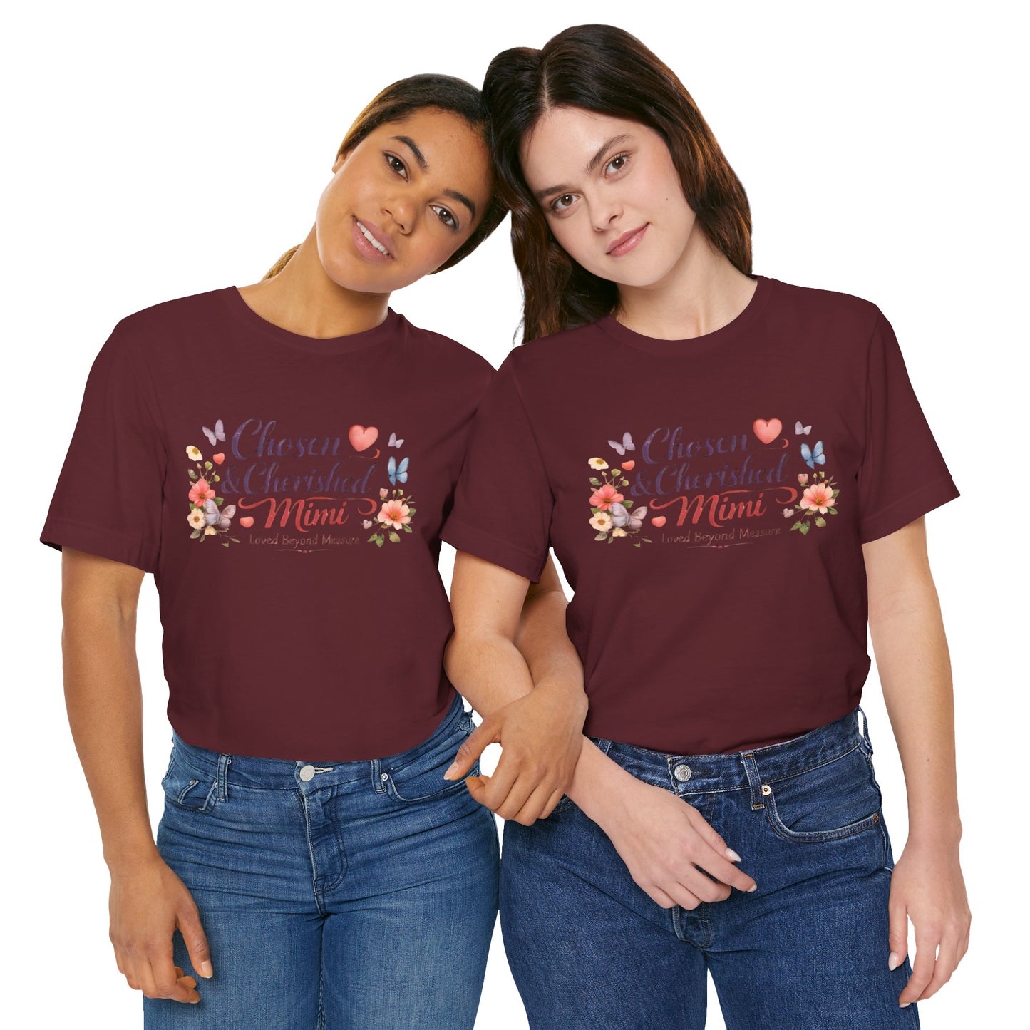 Chosen & Cherished Mimi Tee — Floral 'Loved Beyond Measure' Grandma Shirt