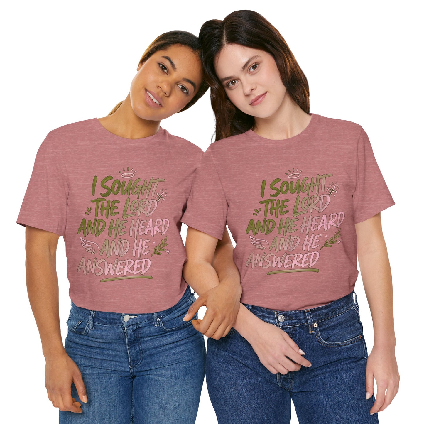 I Sought the Lord T-Shirt — Inspirational Christian Faith Tee