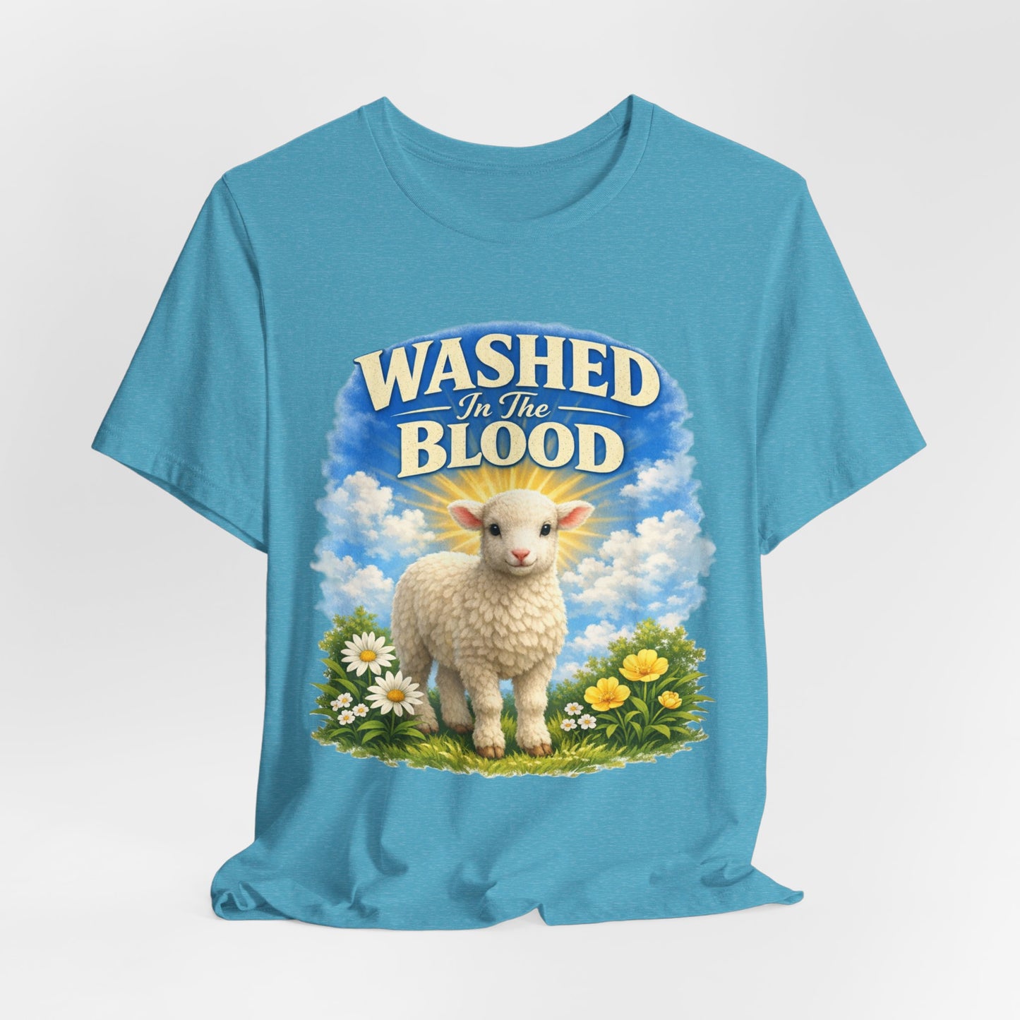 Washed in the Blood Lamb T-Shirt — Christian Easter Religious Tee
