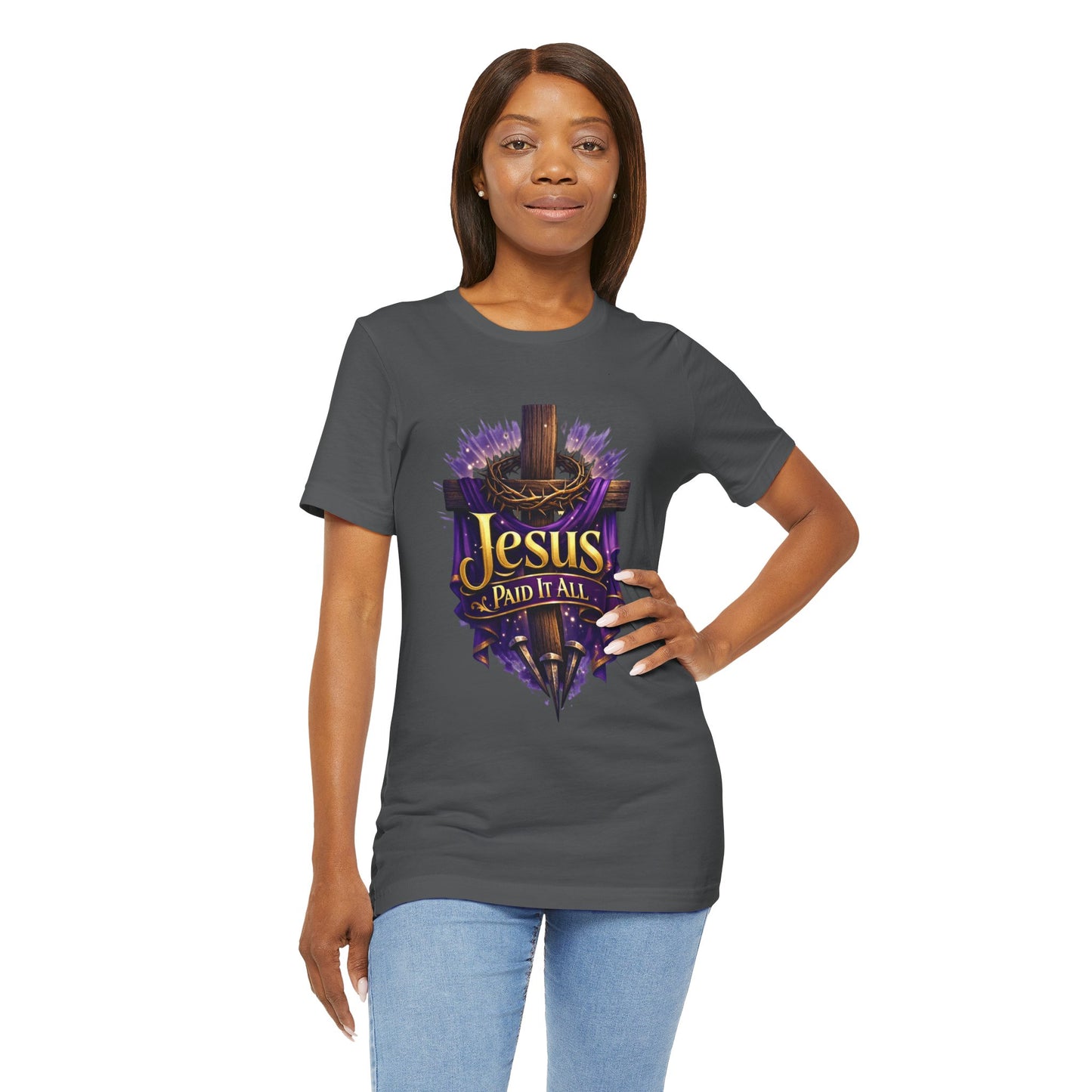 Jesus Paid It All Christian Cross Tee