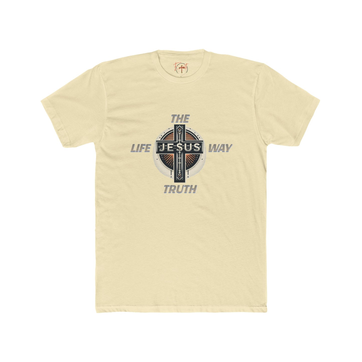 Unisex Cotton Crew Tee "THE WAY TRUTH LIFE"