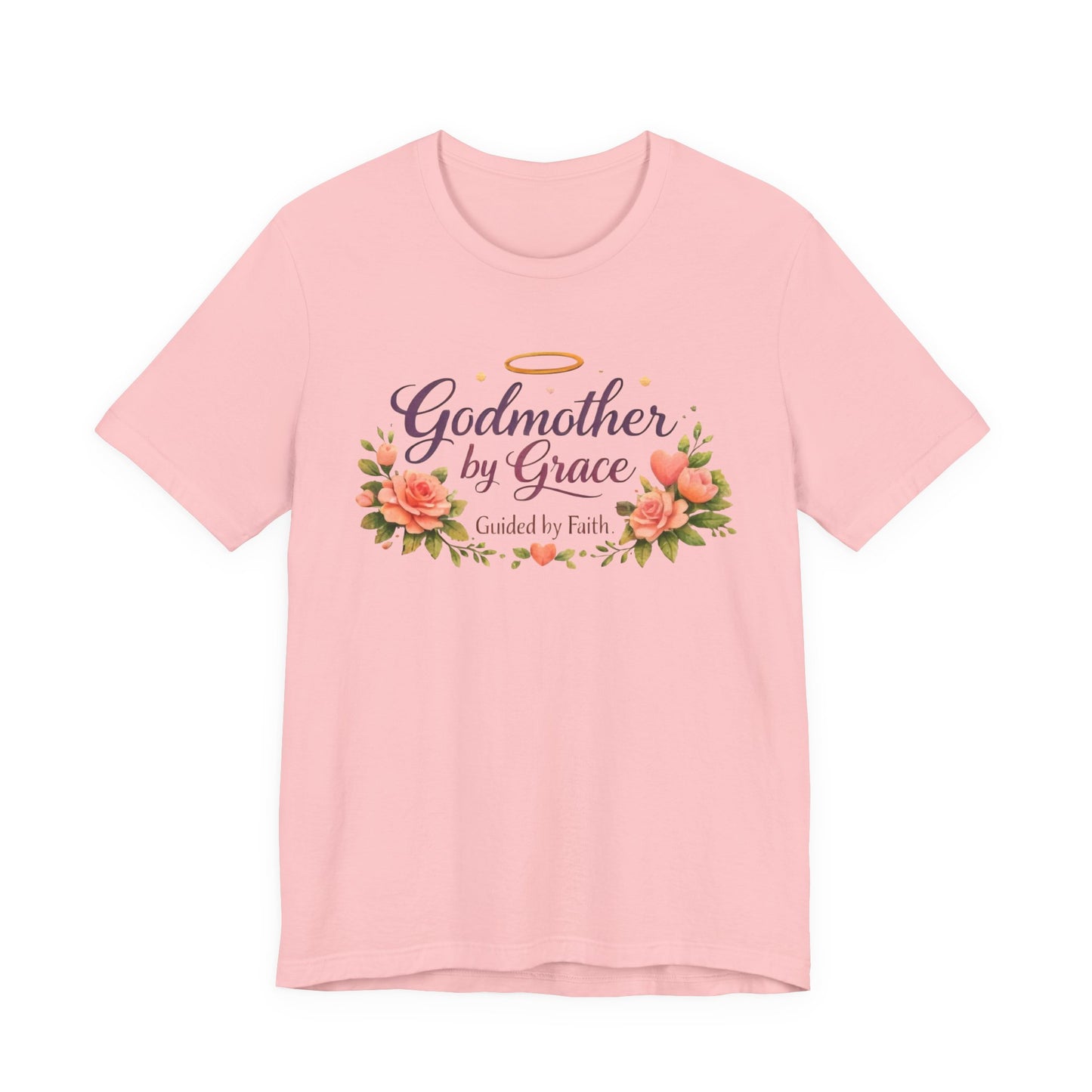Godmother by Grace Floral Tee — 'Guided by Faith' Godmother T-Shirt