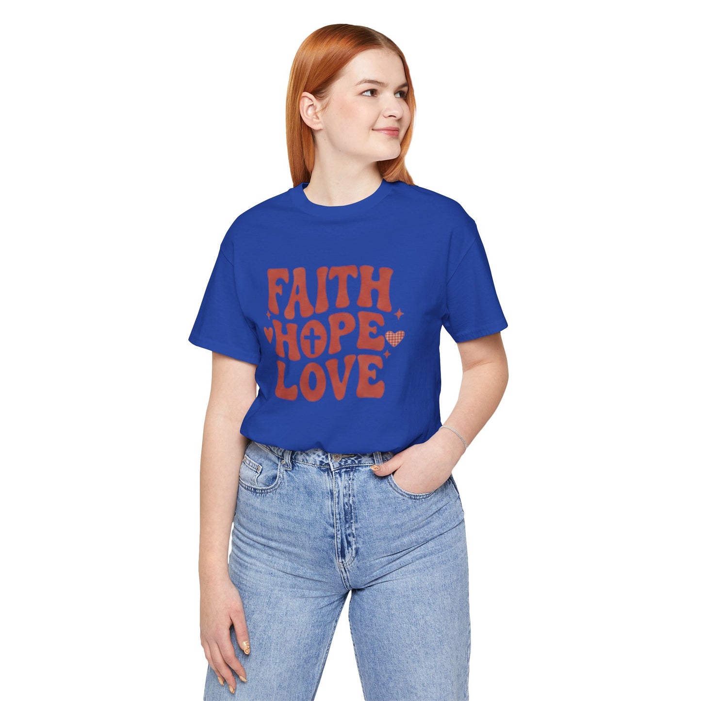 Faith Hope Love T-Shirt — Christian Inspirational Tee