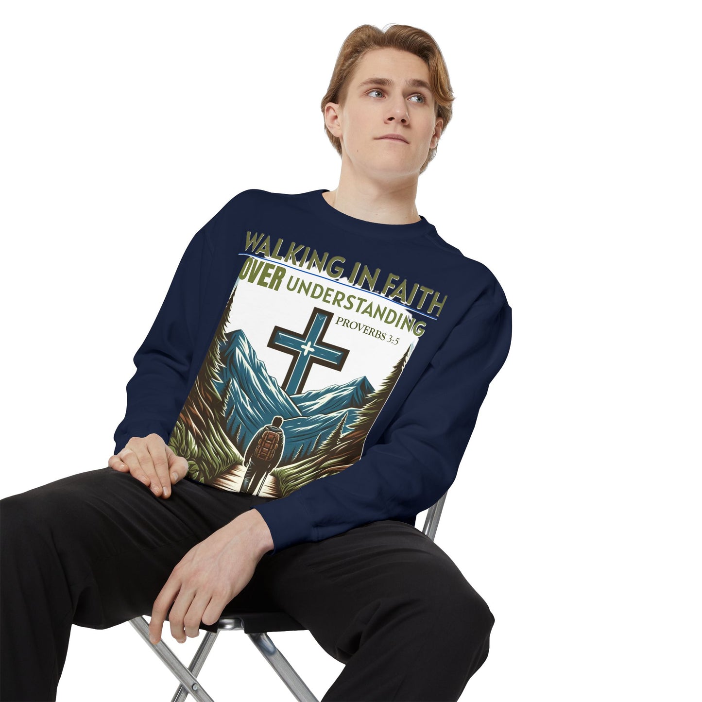 Faithful Unisex Sweatshirt - Bible Verse Proverbs 3:5