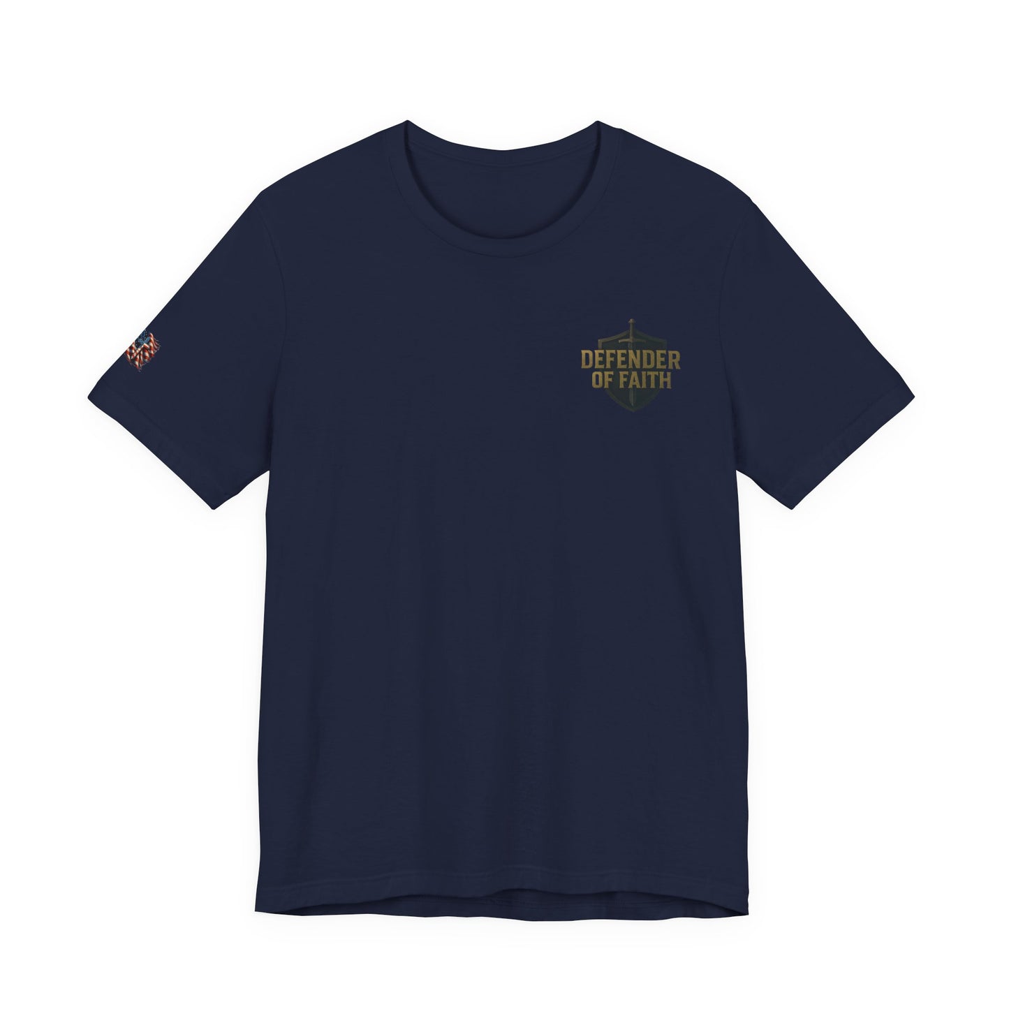Psalm 144:1 'Defender of Faith' T-Shirt — Christian Scripture Tee