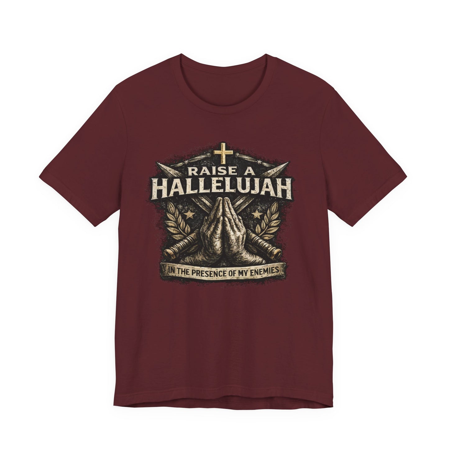 Christian T-Shirt “Raise a Hallelujah — In the Presence of My Enemies” Prayer Tee