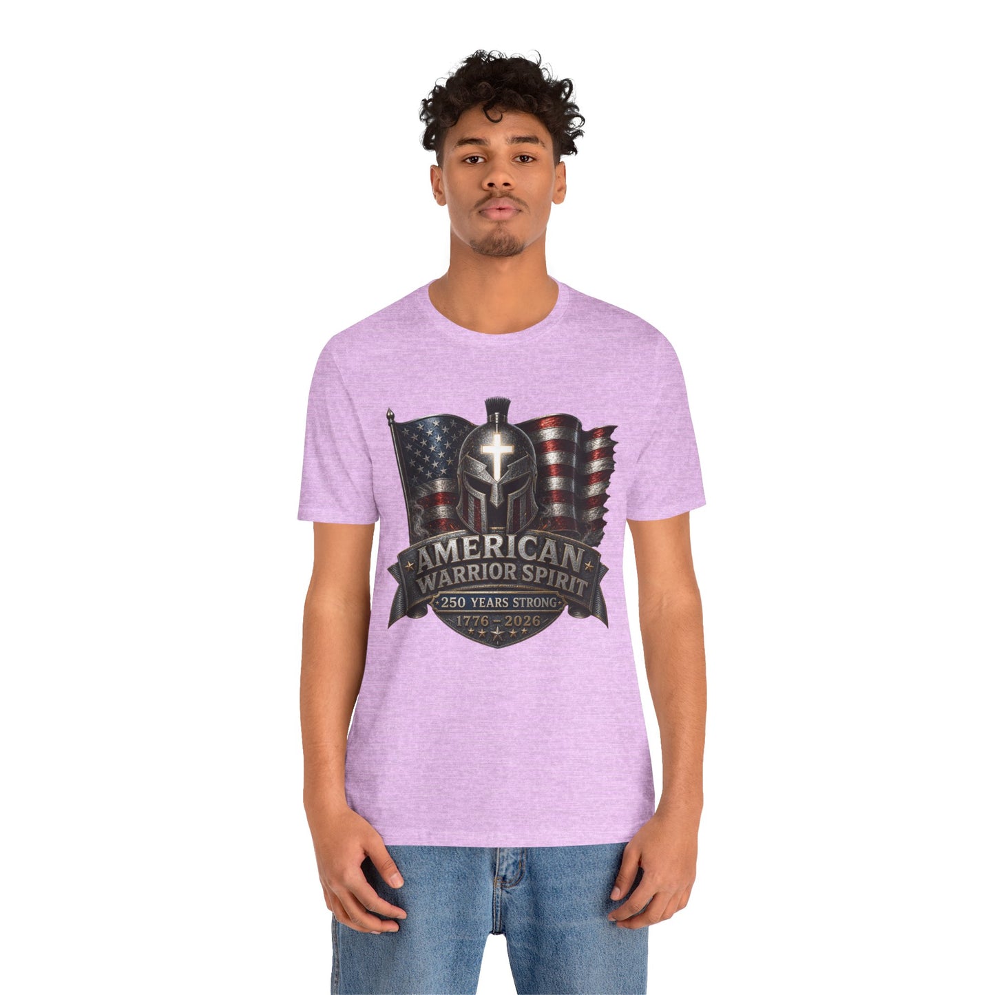 American Warrior Spirit T-Shirt – Patriotic 250 Years Strong Tee (1776–2026)
