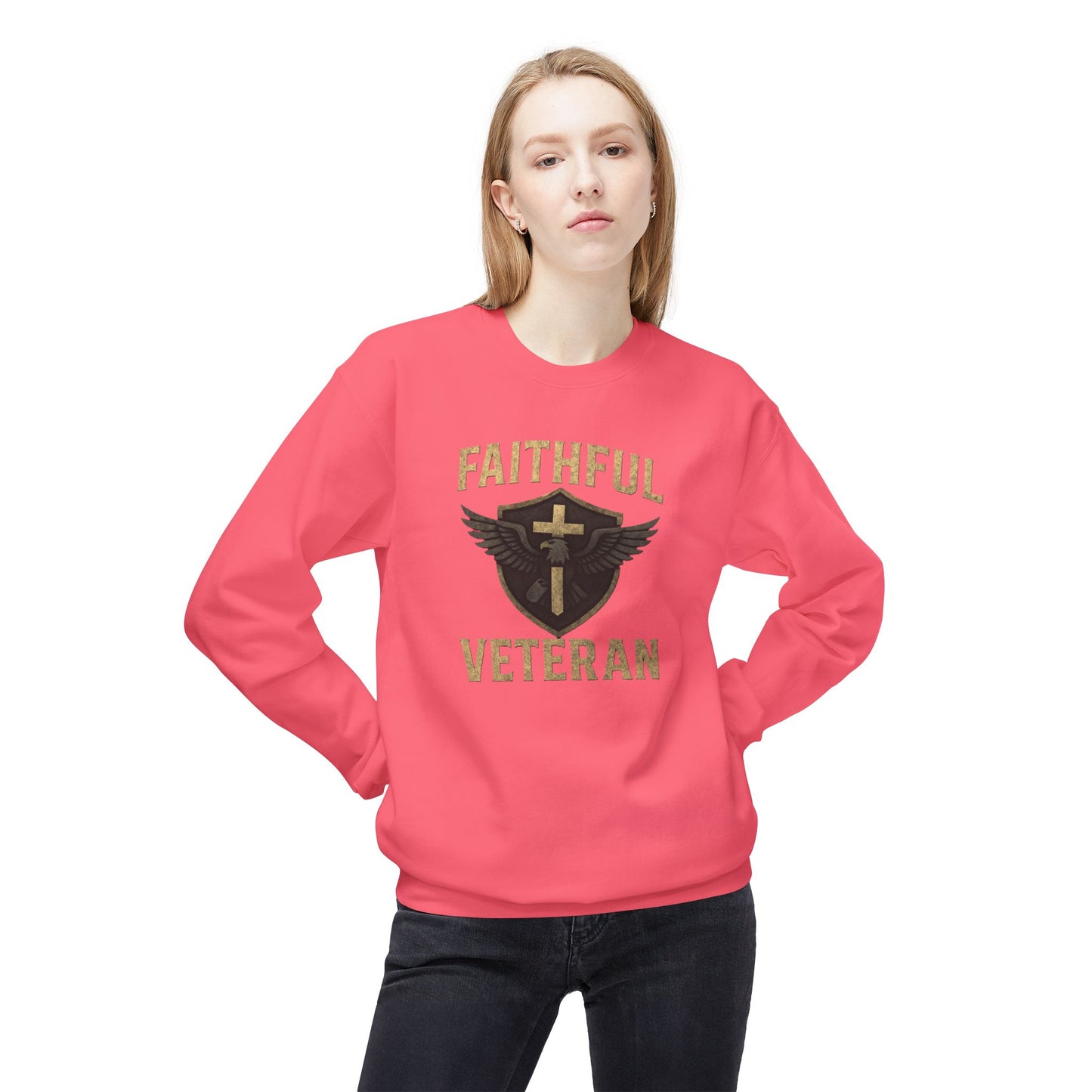 Faithful Veteran Crewneck Sweatshirt Design