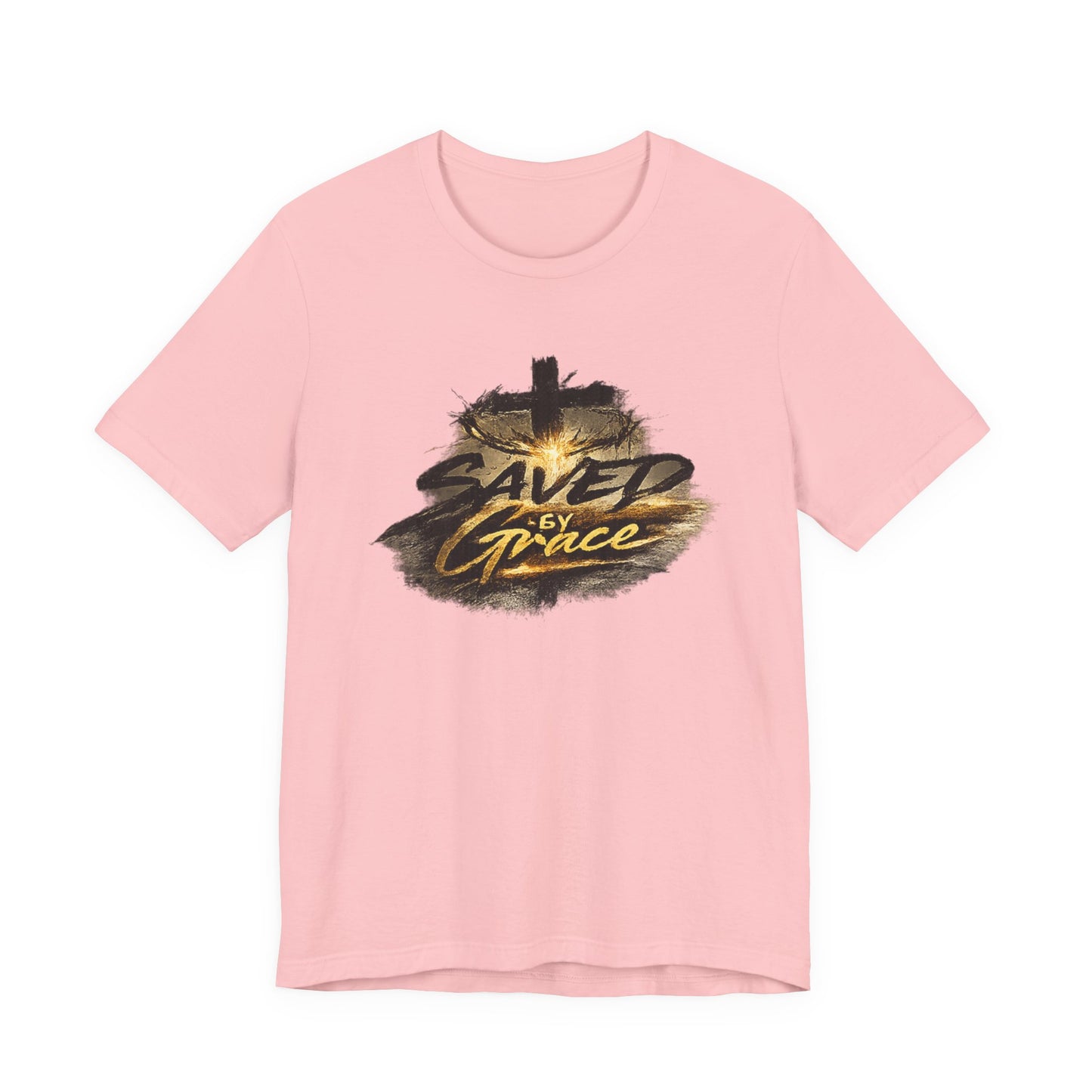 Saved By Grace T‑Shirt — Christian Cross Faith Tee