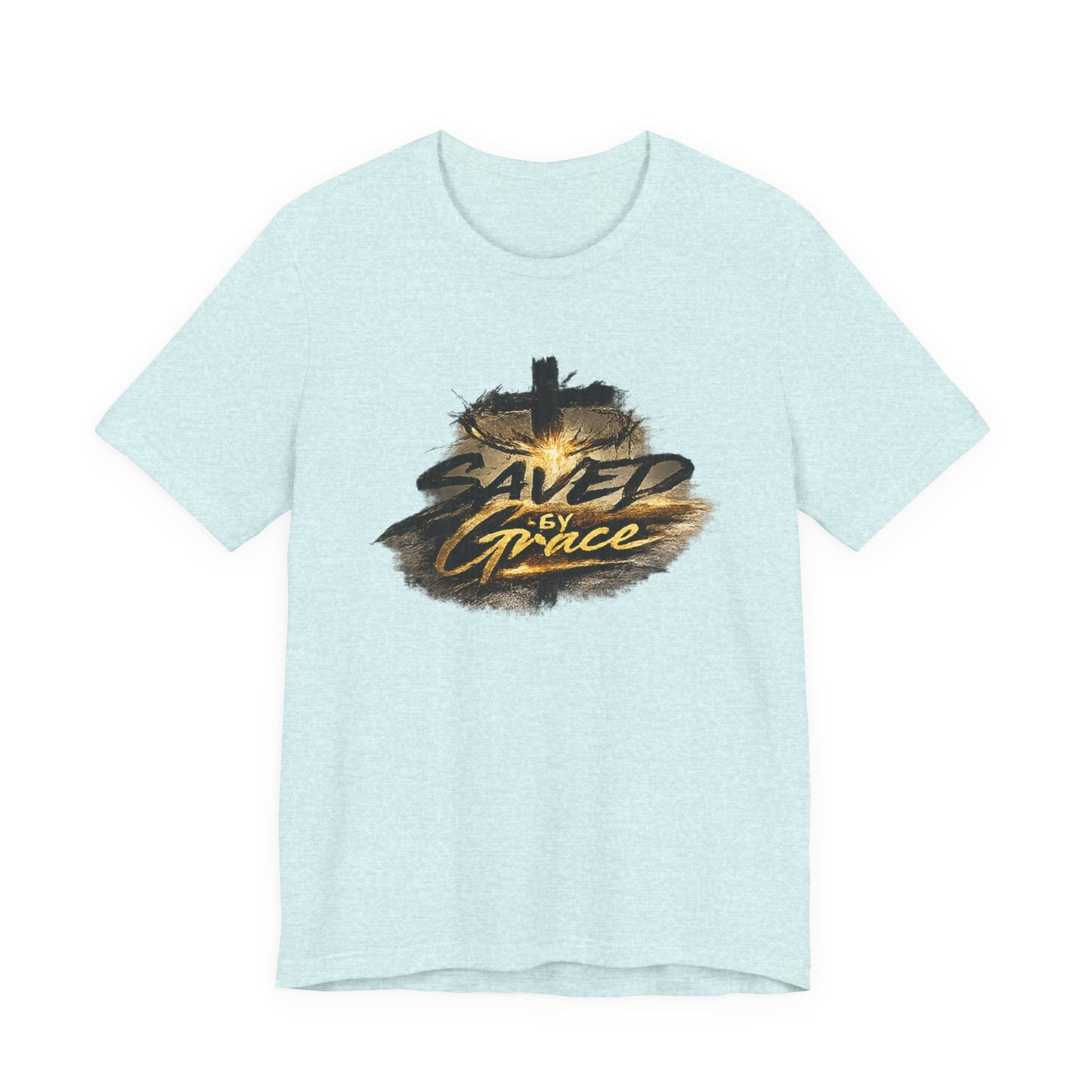 Saved By Grace T‑Shirt — Christian Cross Faith Tee