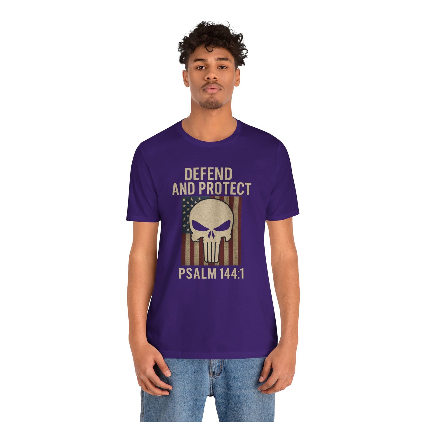 Defend and Protect Bible Verse Psalm 144:1 T-Shirt