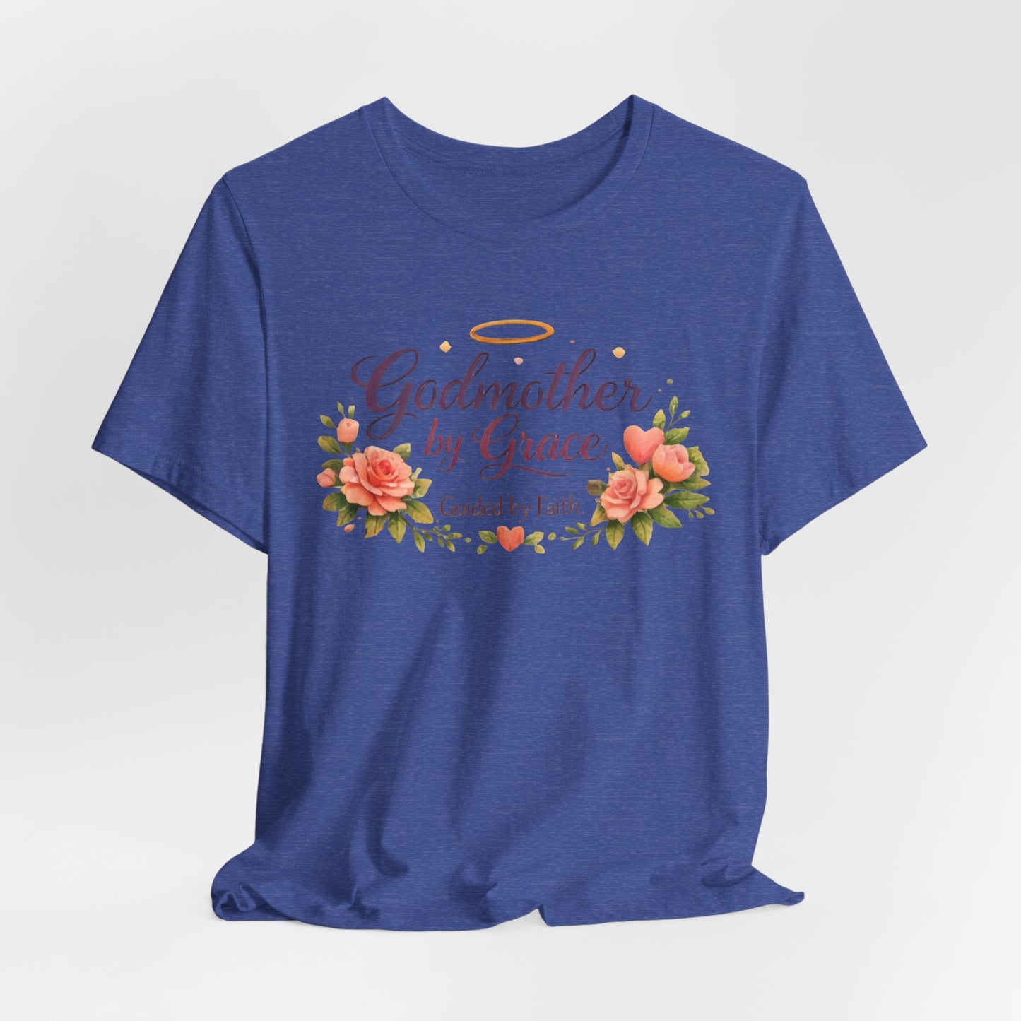 Godmother by Grace Floral Tee — 'Guided by Faith' Godmother T-Shirt