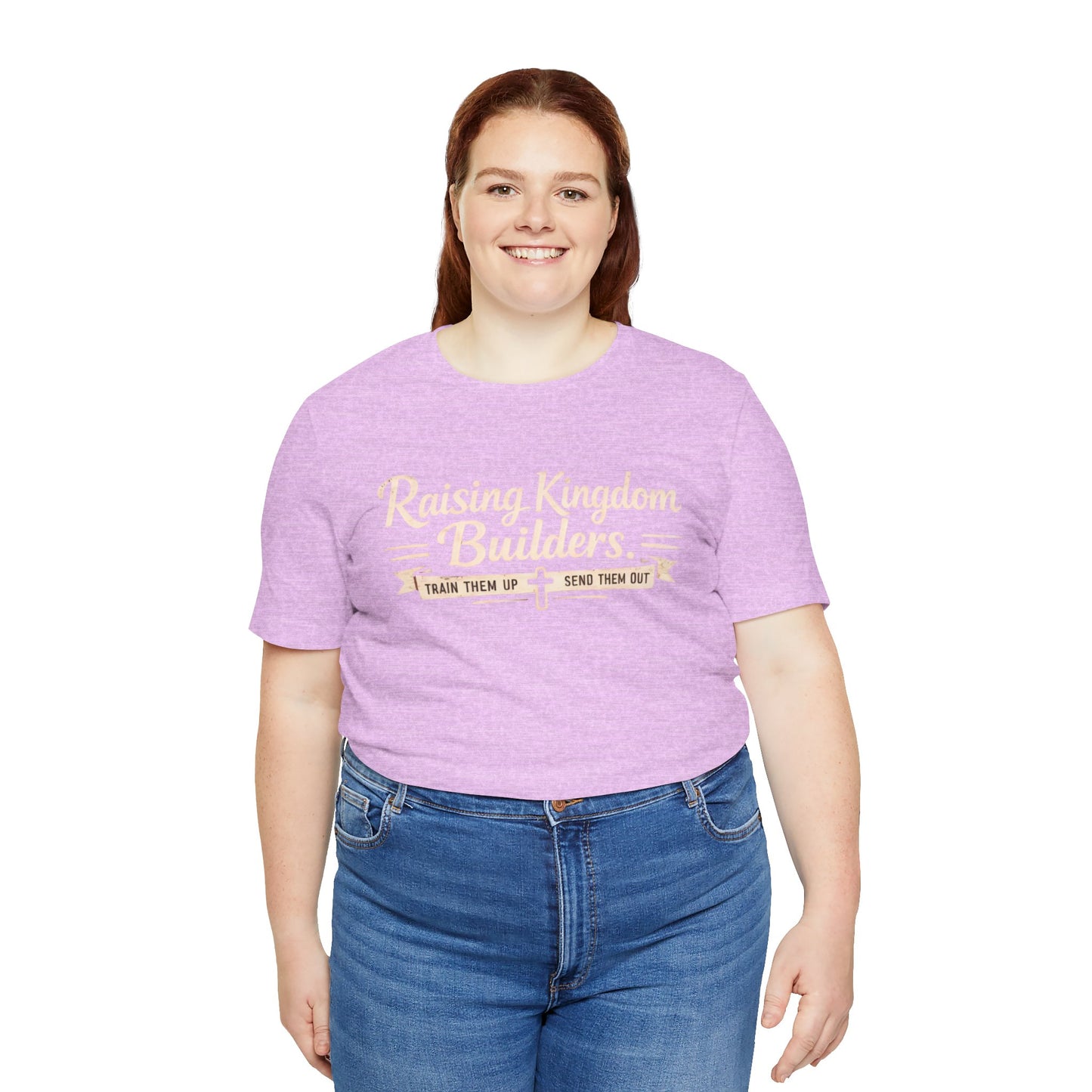 Raising Kingdom Builders Tee – Train Them Up, Send Them Out Christian Youth T-Shirt