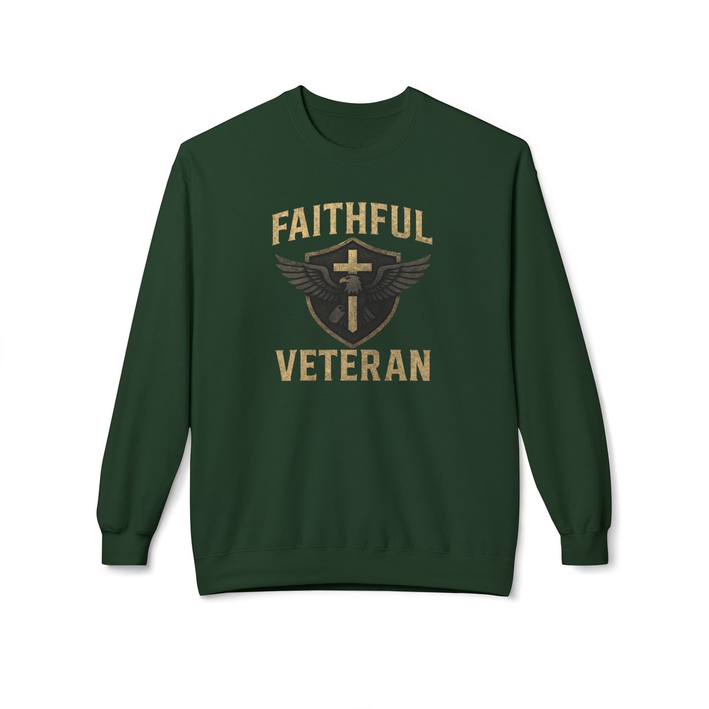 Faithful Veteran Crewneck Sweatshirt Design