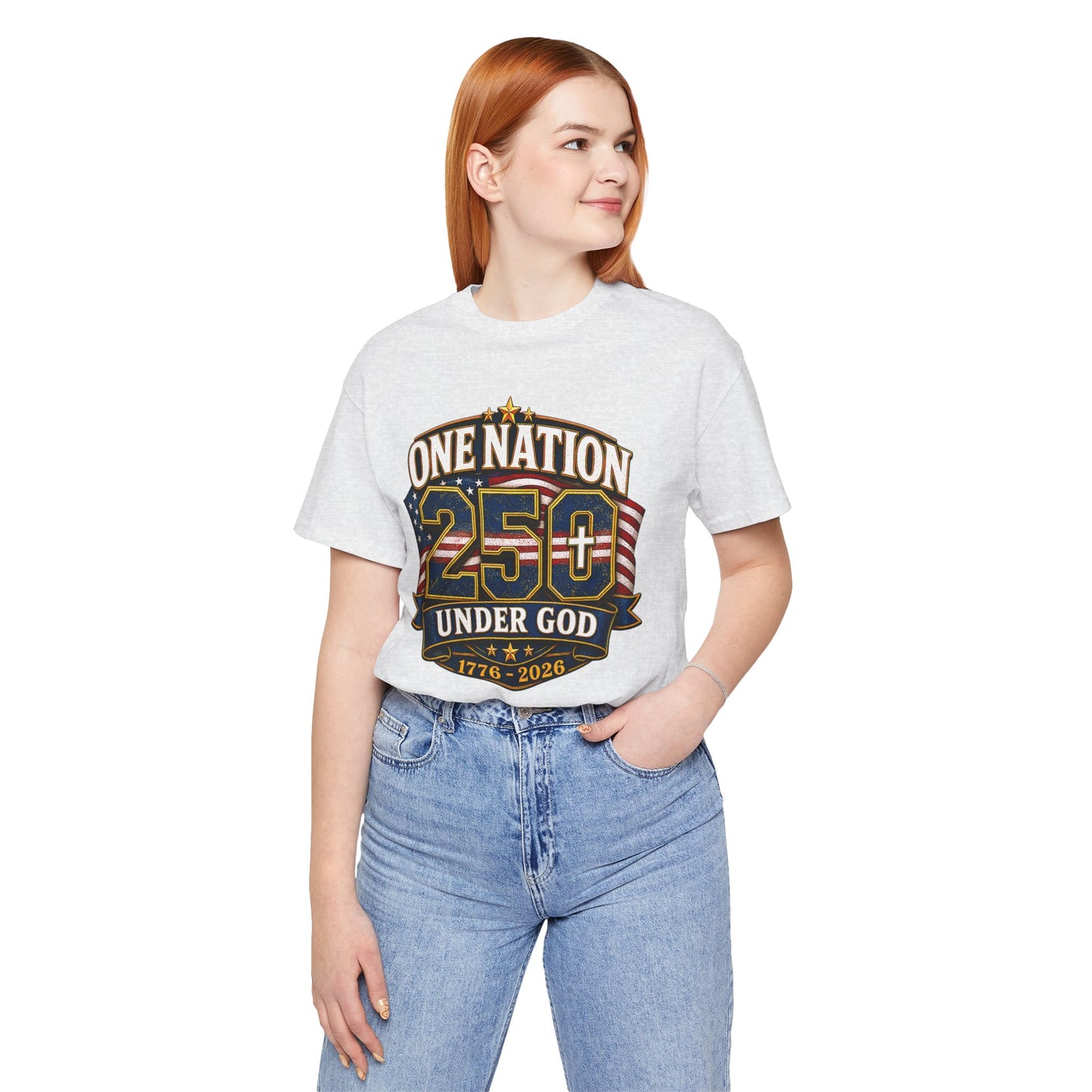 250th USA Independence T-Shirt — "One Nation Under God" 1776–2026 Patriotic Tee