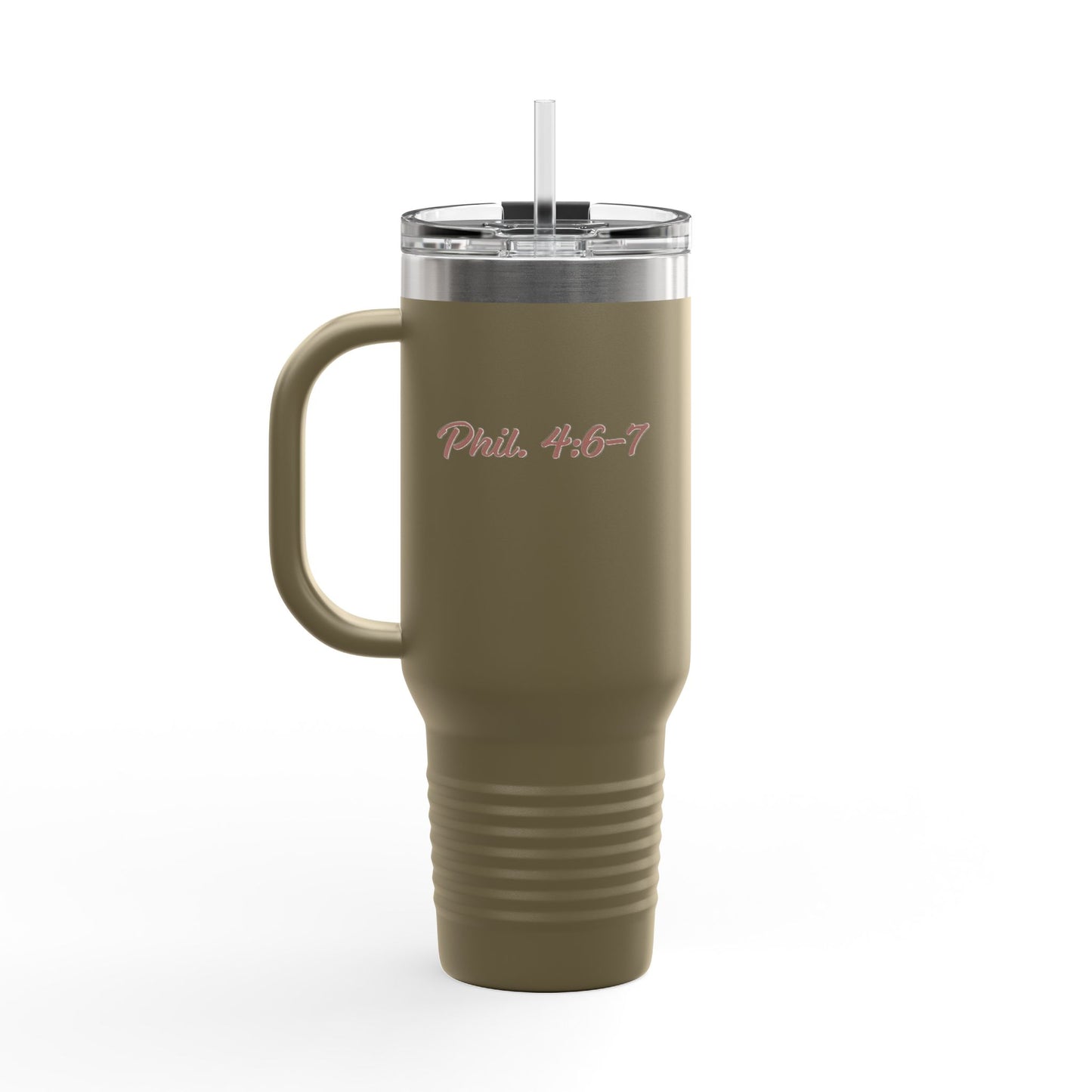 Travel Mug - "How can I pray for you" with Heart and Praying Hands Design