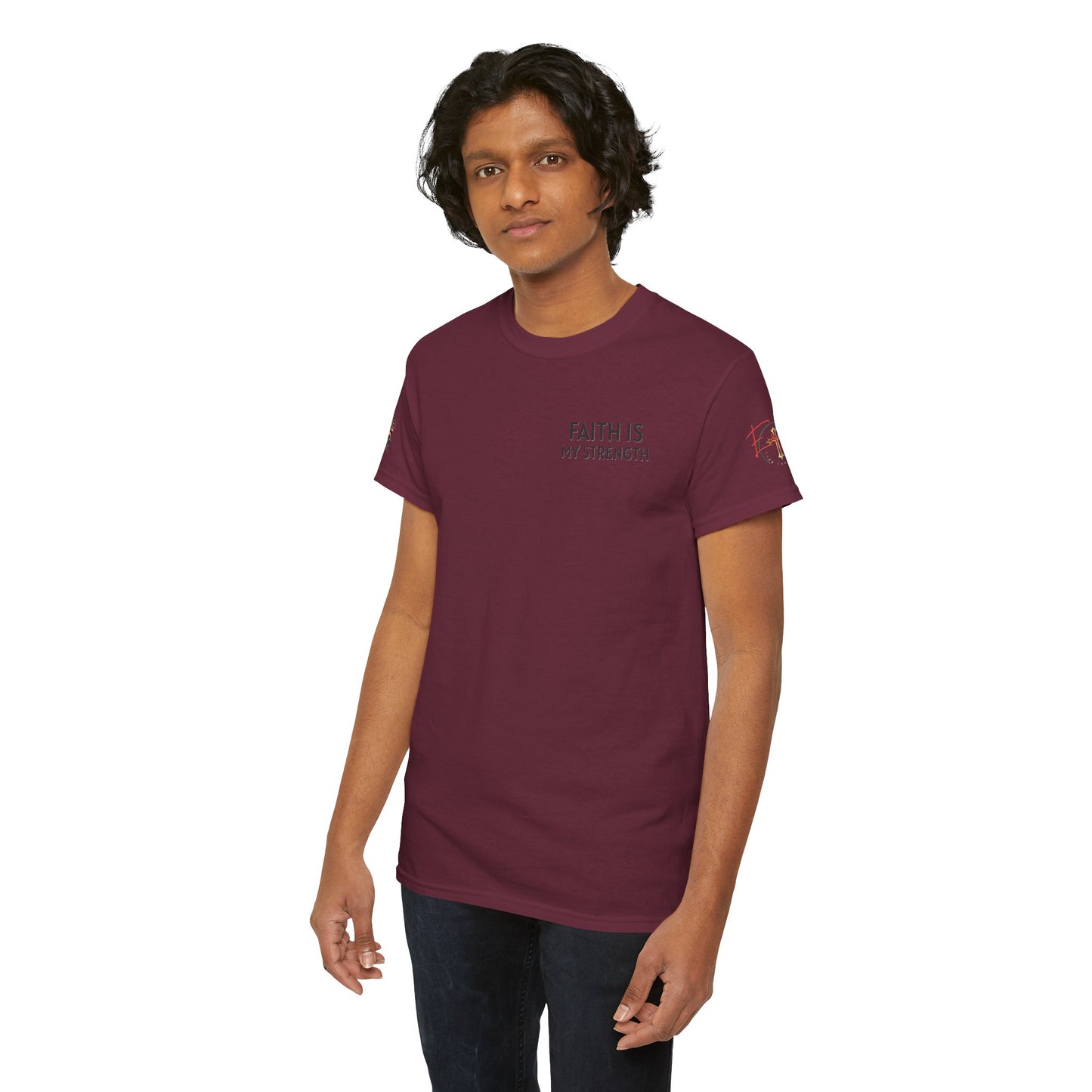 Christian Tee - Philippians 4:13 'Faith Is My Strength' (Copy)