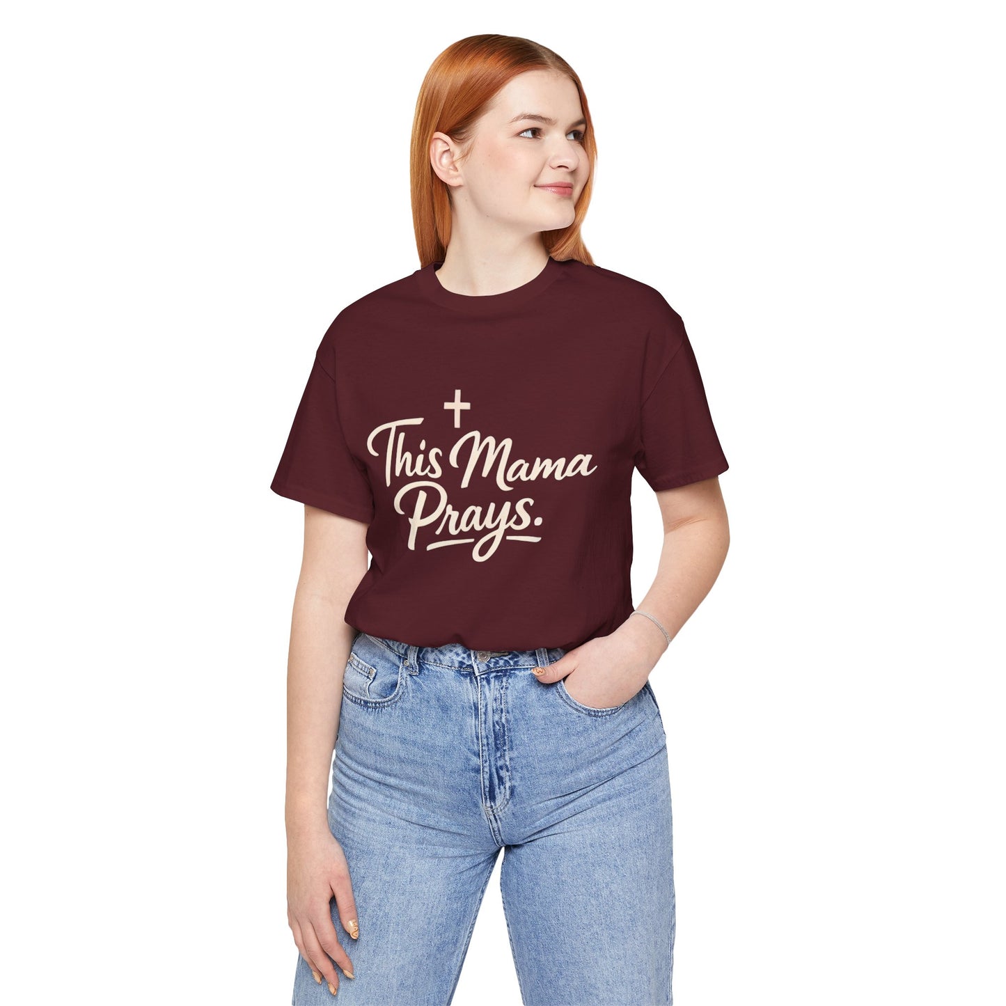 T-Shirt — “This Mama Prays” Faith Graphic Tee